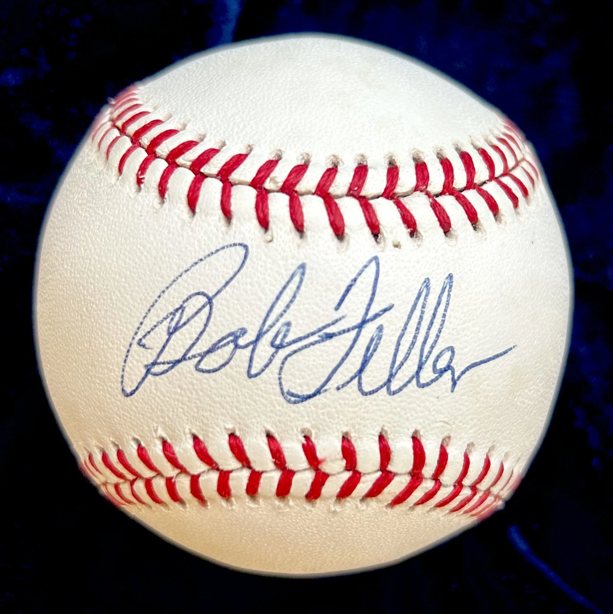 Bob Feller Signed Official American League Baseball. JSA