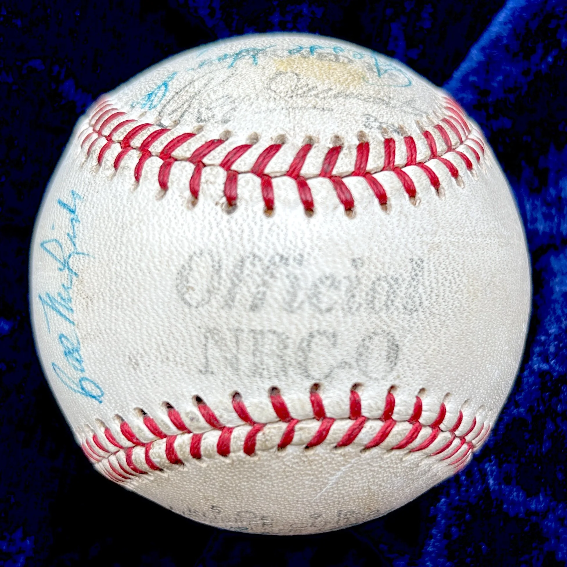 Baseball Greats Multi-Signed (11) National Baseball Congress Official NBC-O Baseball. Satchel Paige, Whitey Herzog. PSA