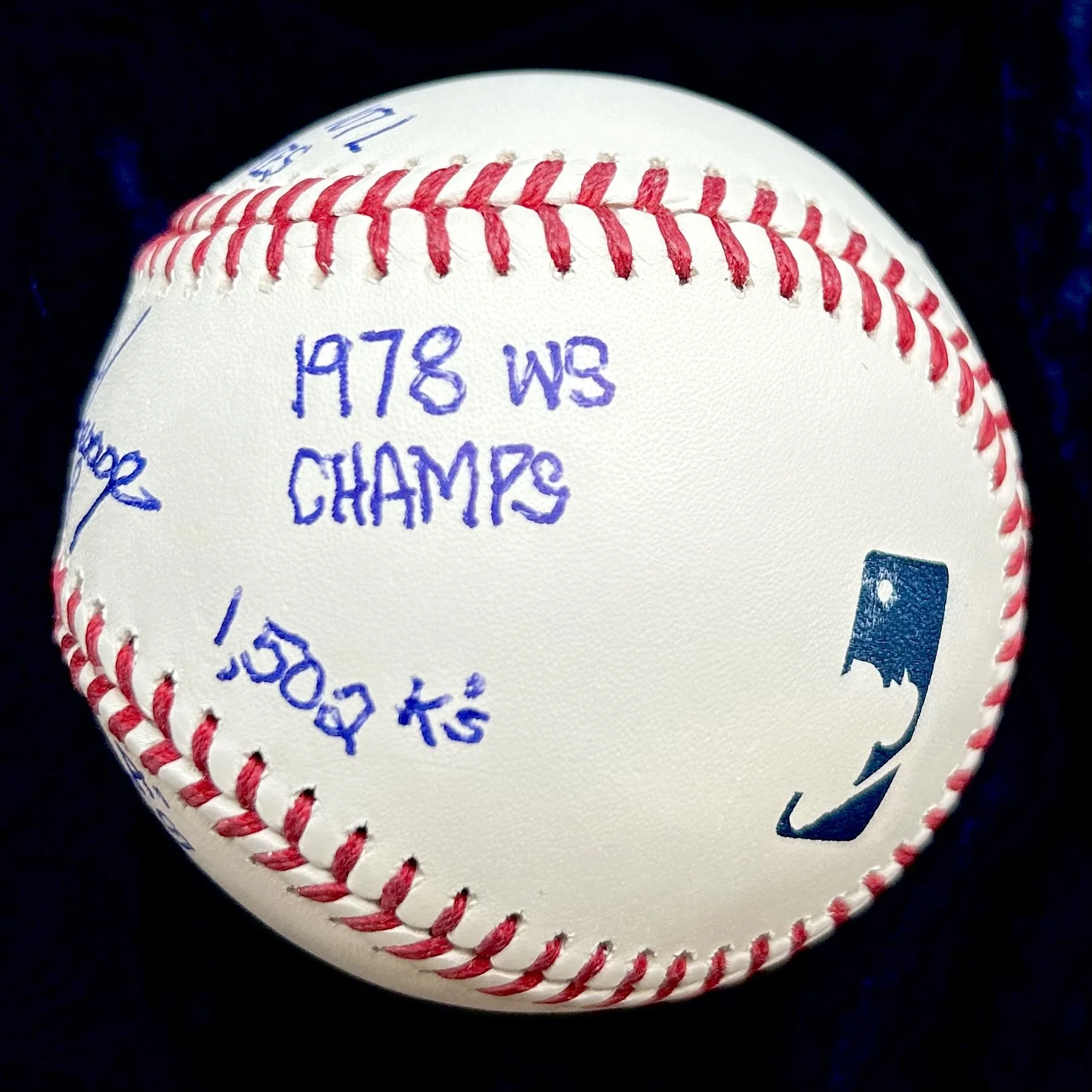 Goose Gossage "HOF 2008" Signed Official Major League Stat Baseball. JSA