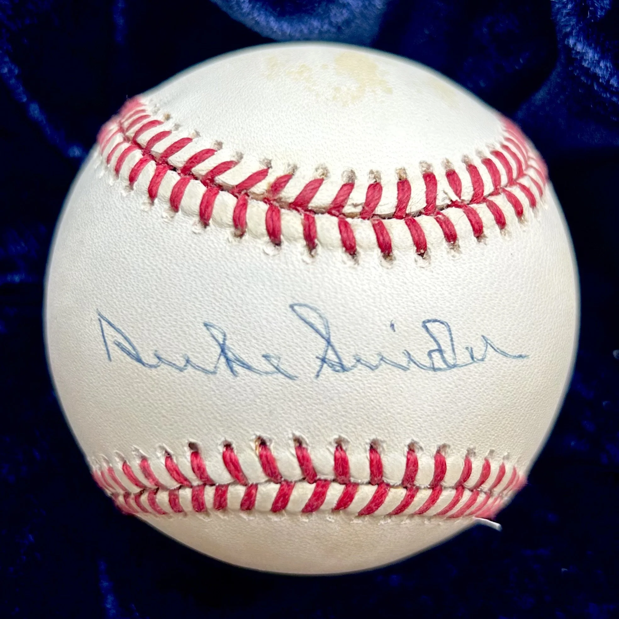 Duke Snider Signed Official National League Baseball. PSA