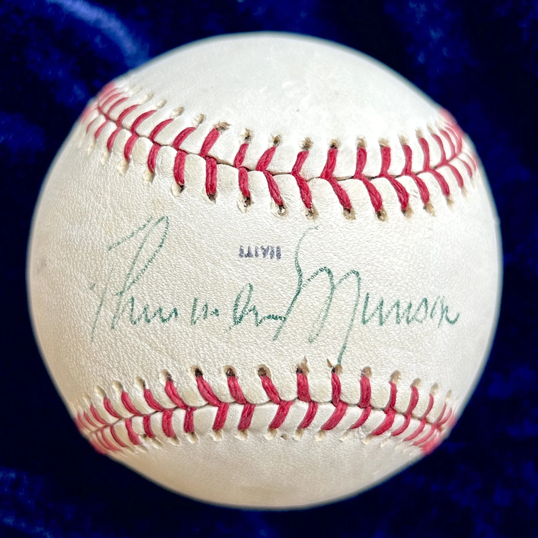 Thurman Munson Signed Official League Baseball. PSA