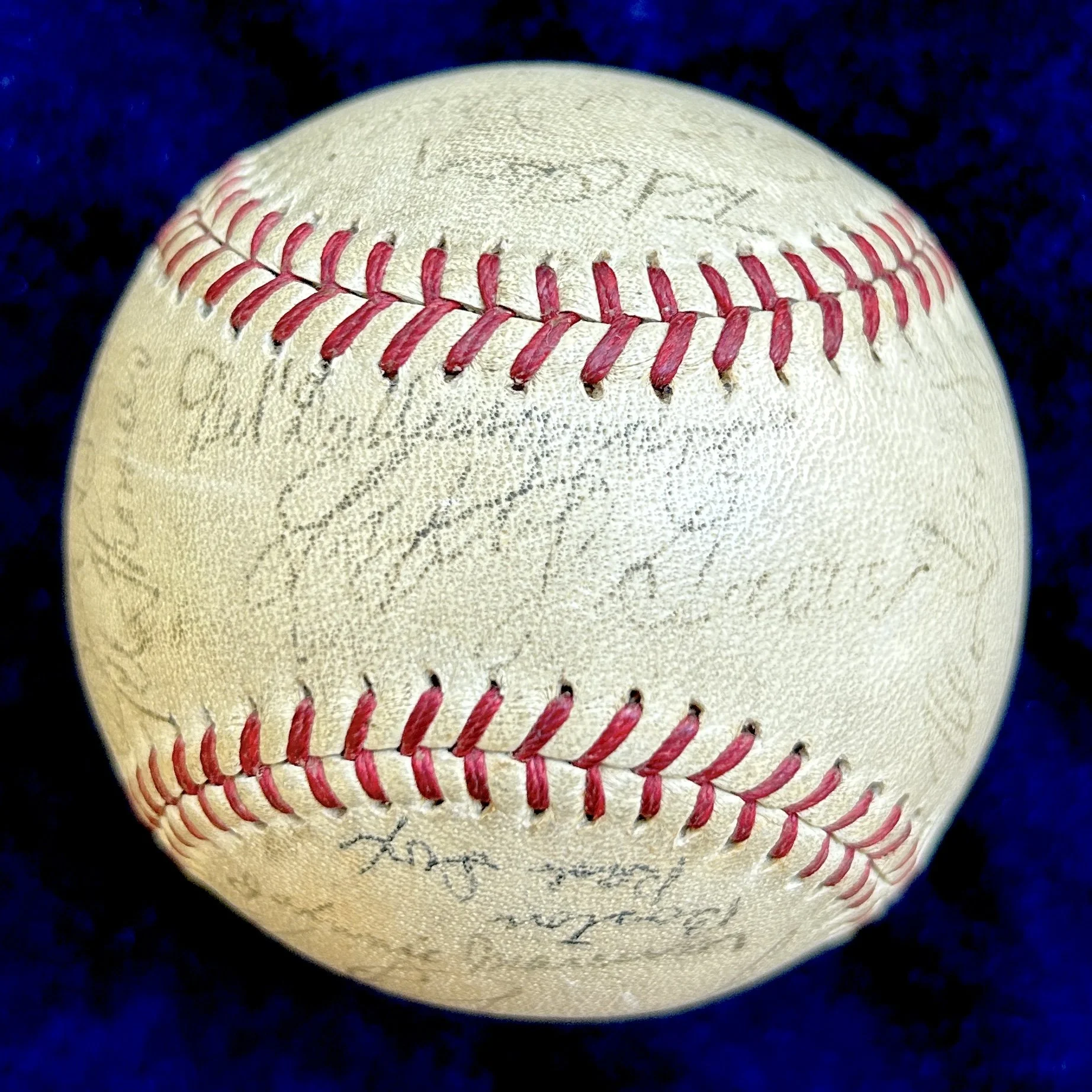 1937 Boston Red Sox Team Signed (22) Official American League Baseball. Jimmie Foxx, Lefty Grove, Herb Pennock, Joe Cronin, Bobby Doerr. PSA