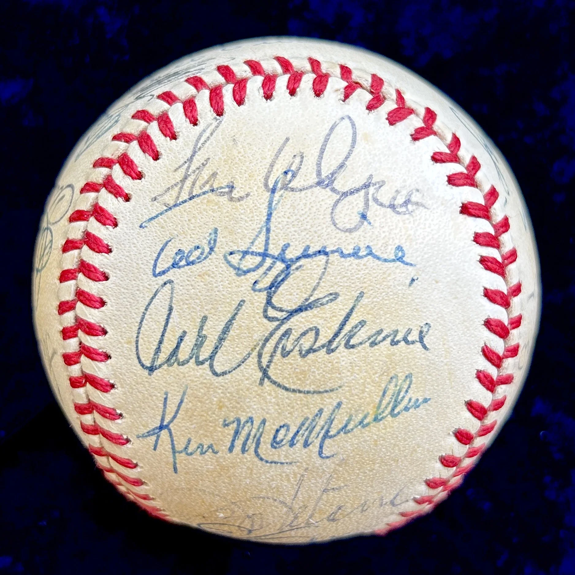 Dodgers Greats Multi-Signed (24) Official National League Baseball. Sandy Koufax, Leo Durocher. PSA