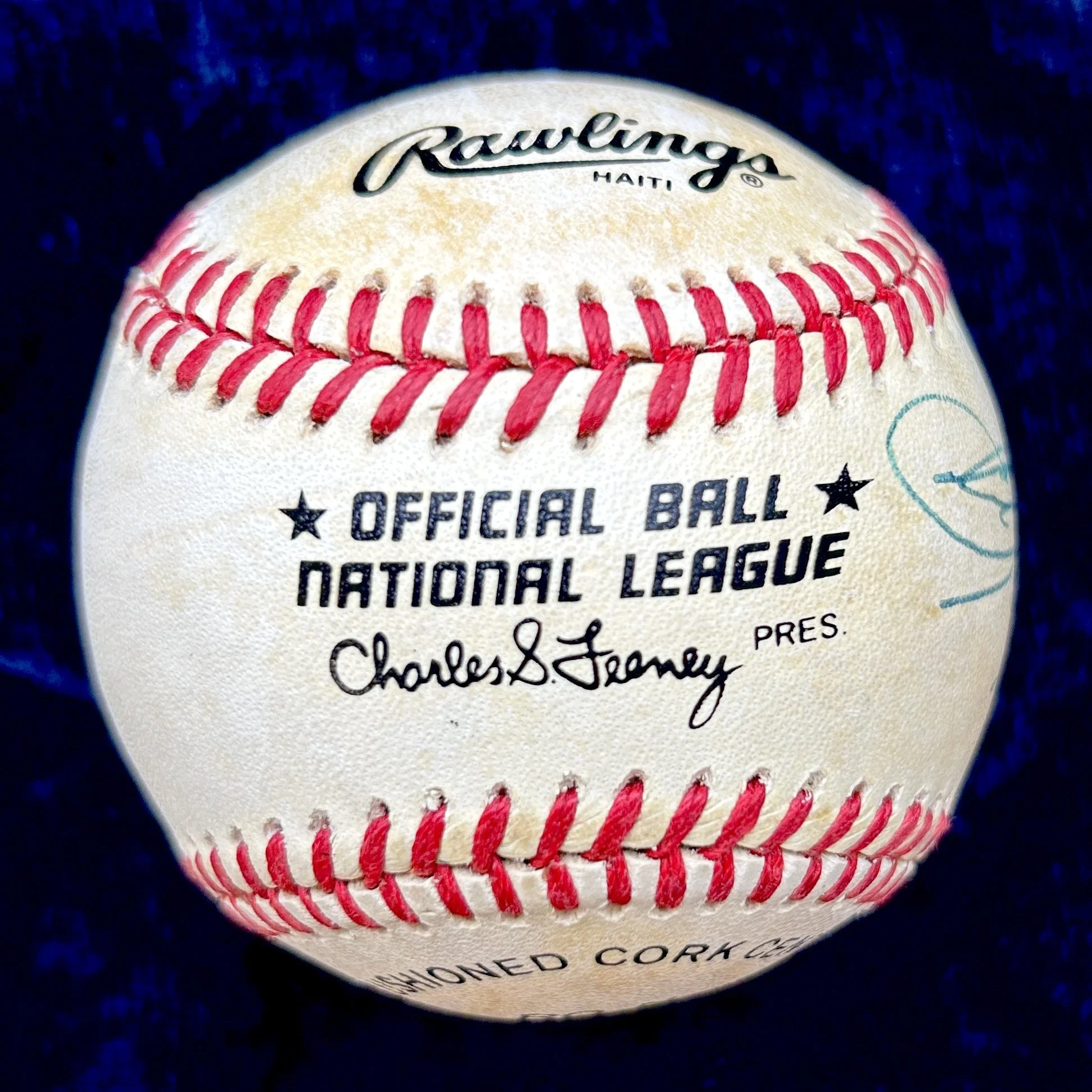 3000 Hit Club Signed (9) Official National League Baseball. Kaline, Brock, Aaron, Musial, Yastrzemski, Carew, Mays, Rose. PSA