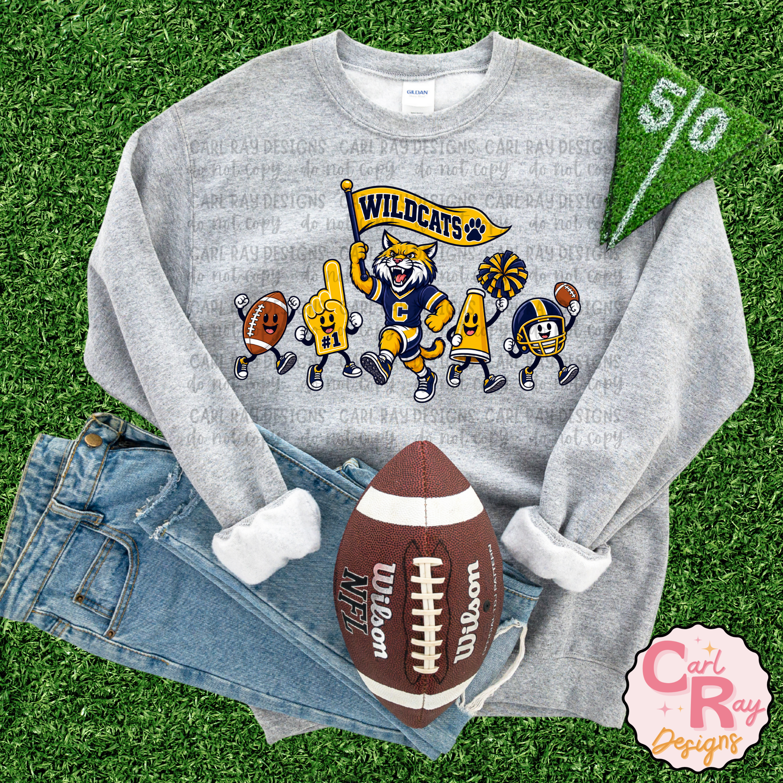 Wildcats Football Doodle