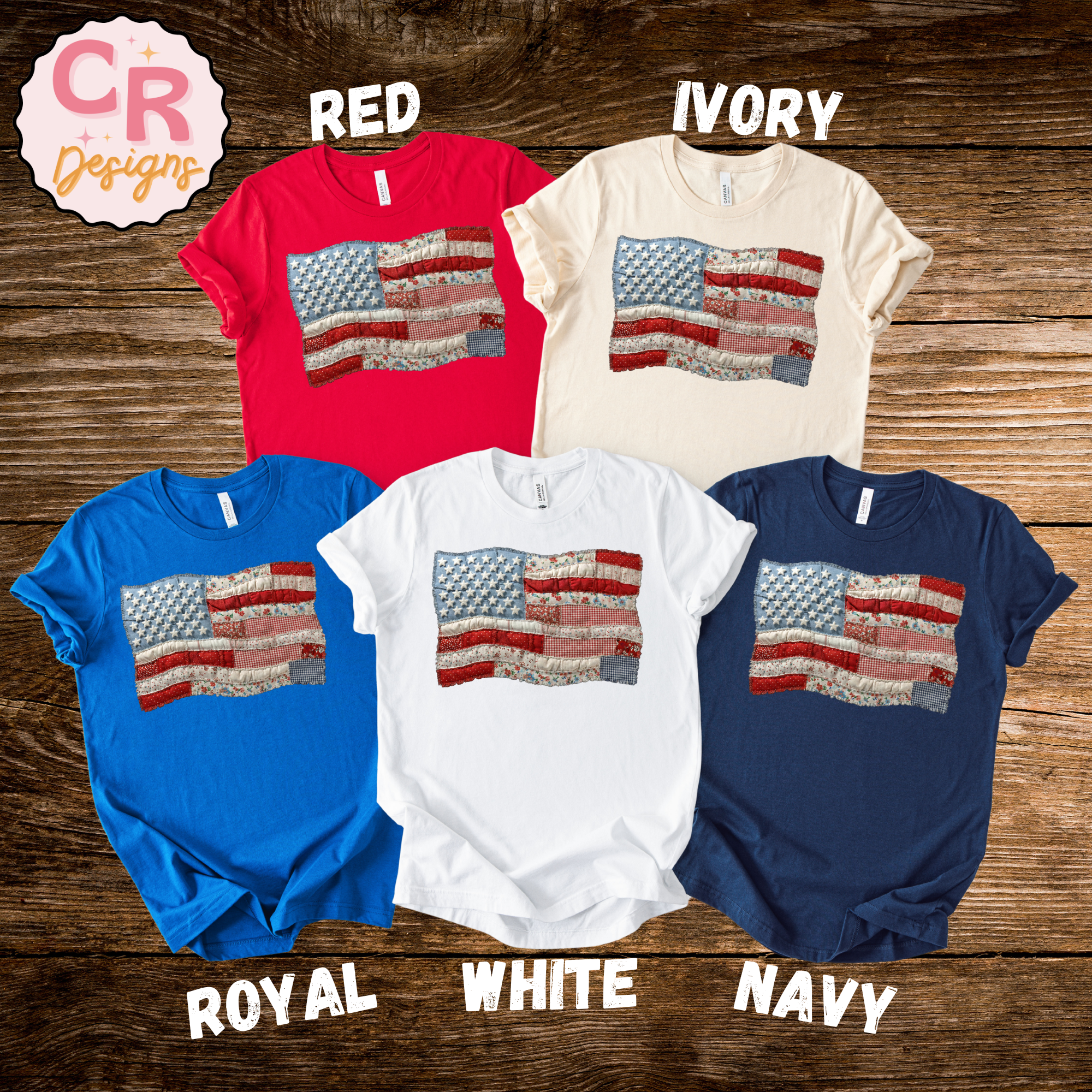 Faux Quilted Flag