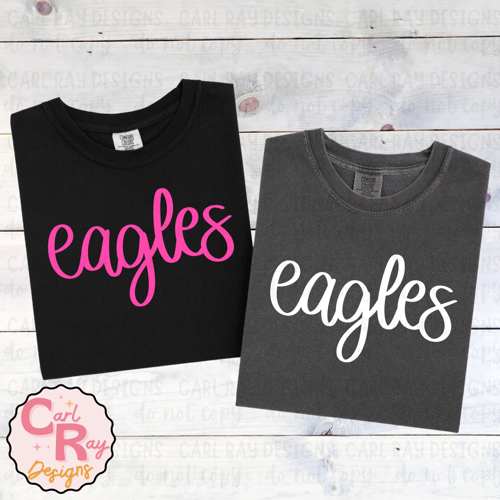 Eagles- handwritten (black and gray)