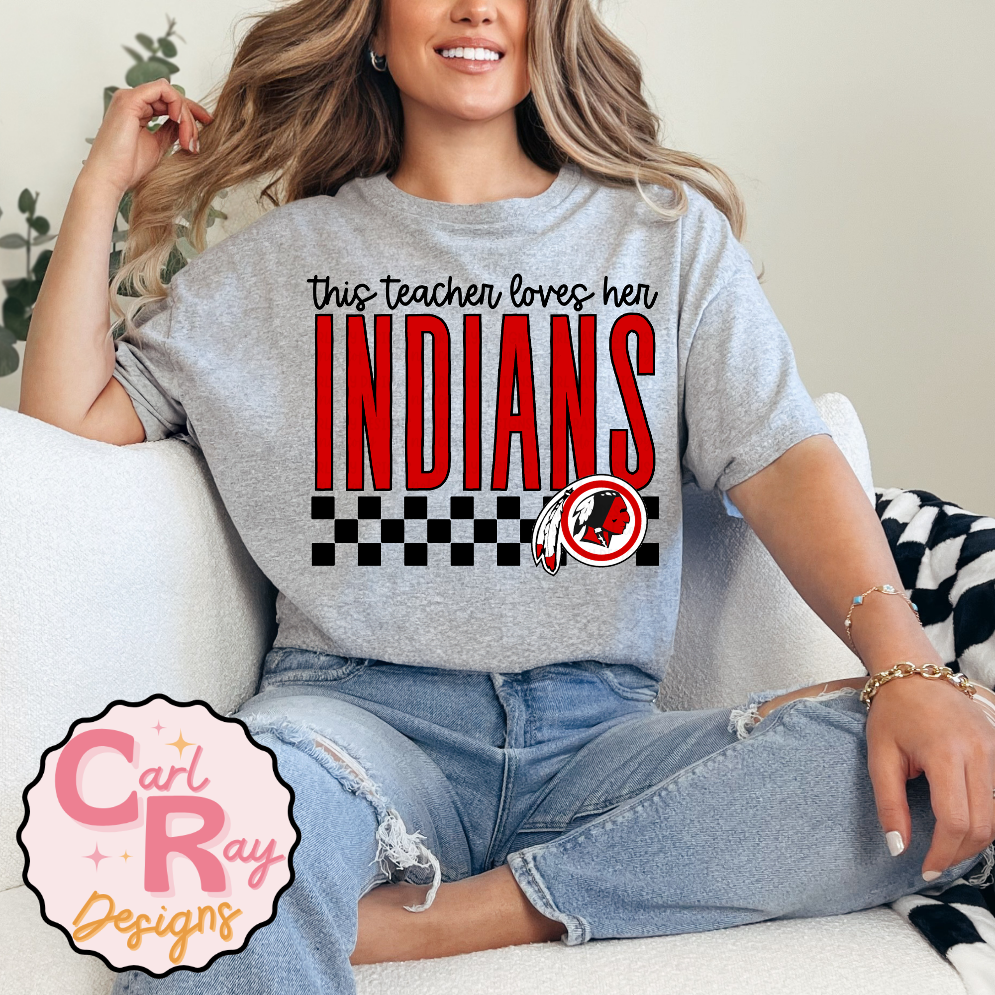 This Teacher Loves Her Indians (customize)