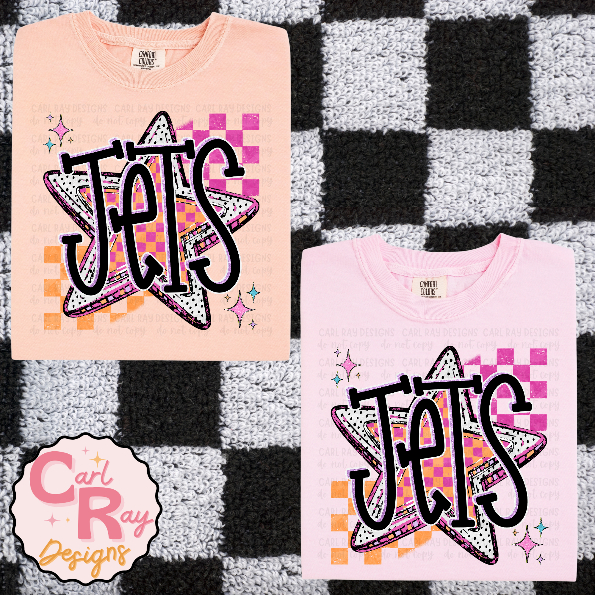 Star and Checks- Jets