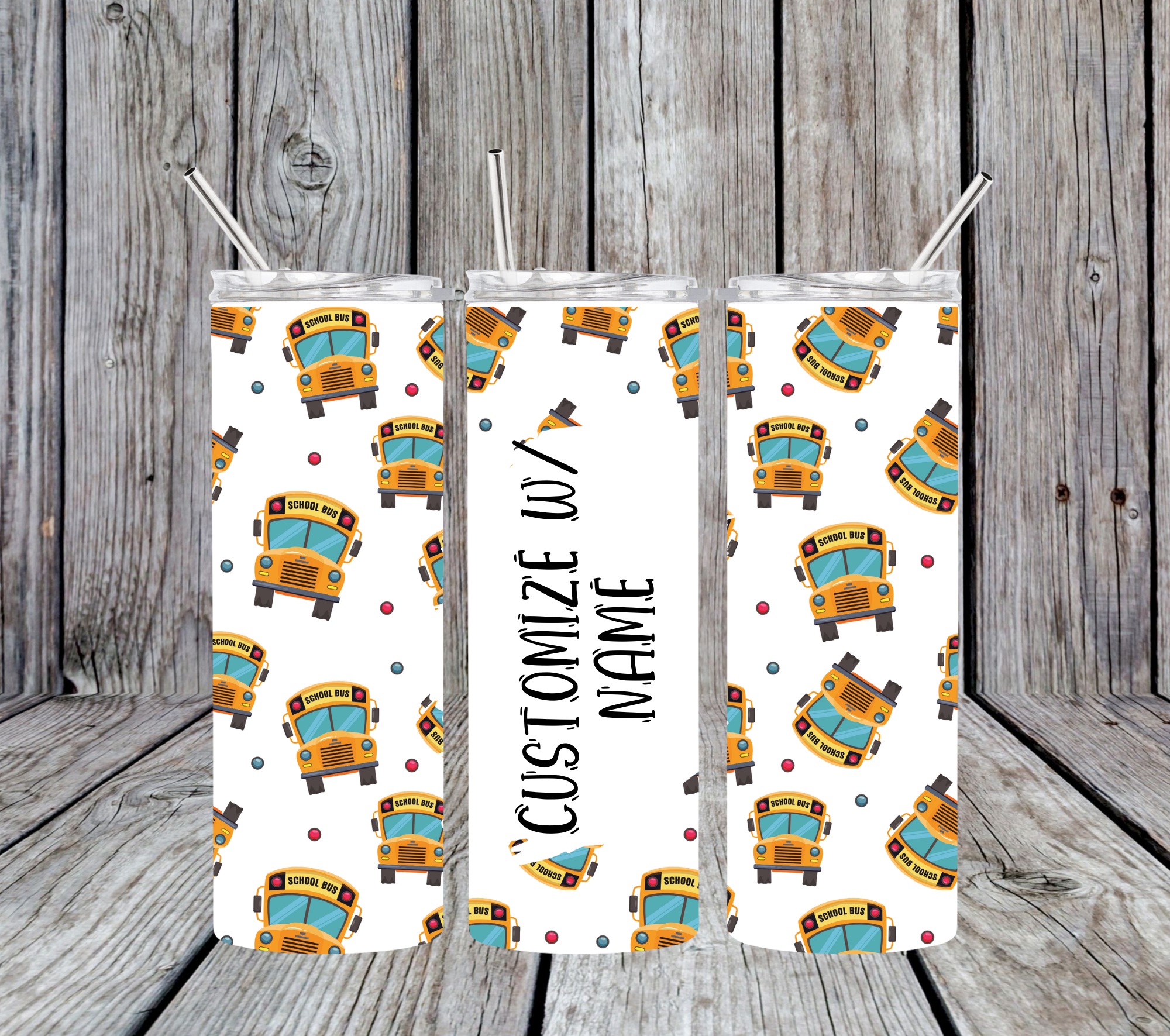 Bus Tumbler (customize)