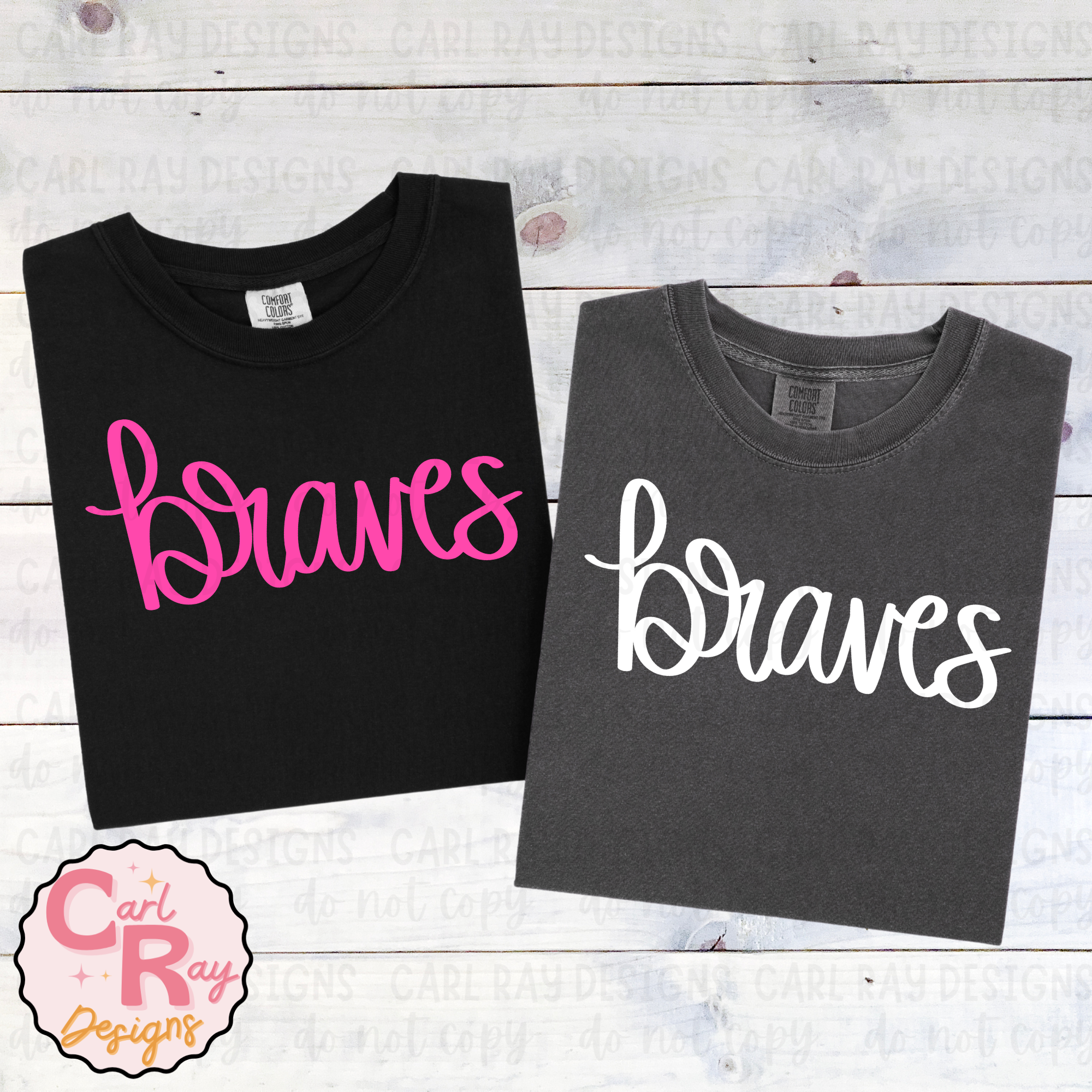 Braves- handwritten (black and gray)