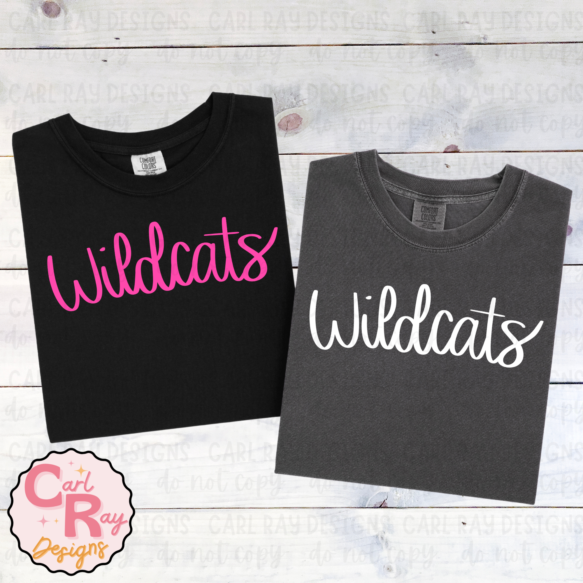 Wildcats- handwritten (black and gray)