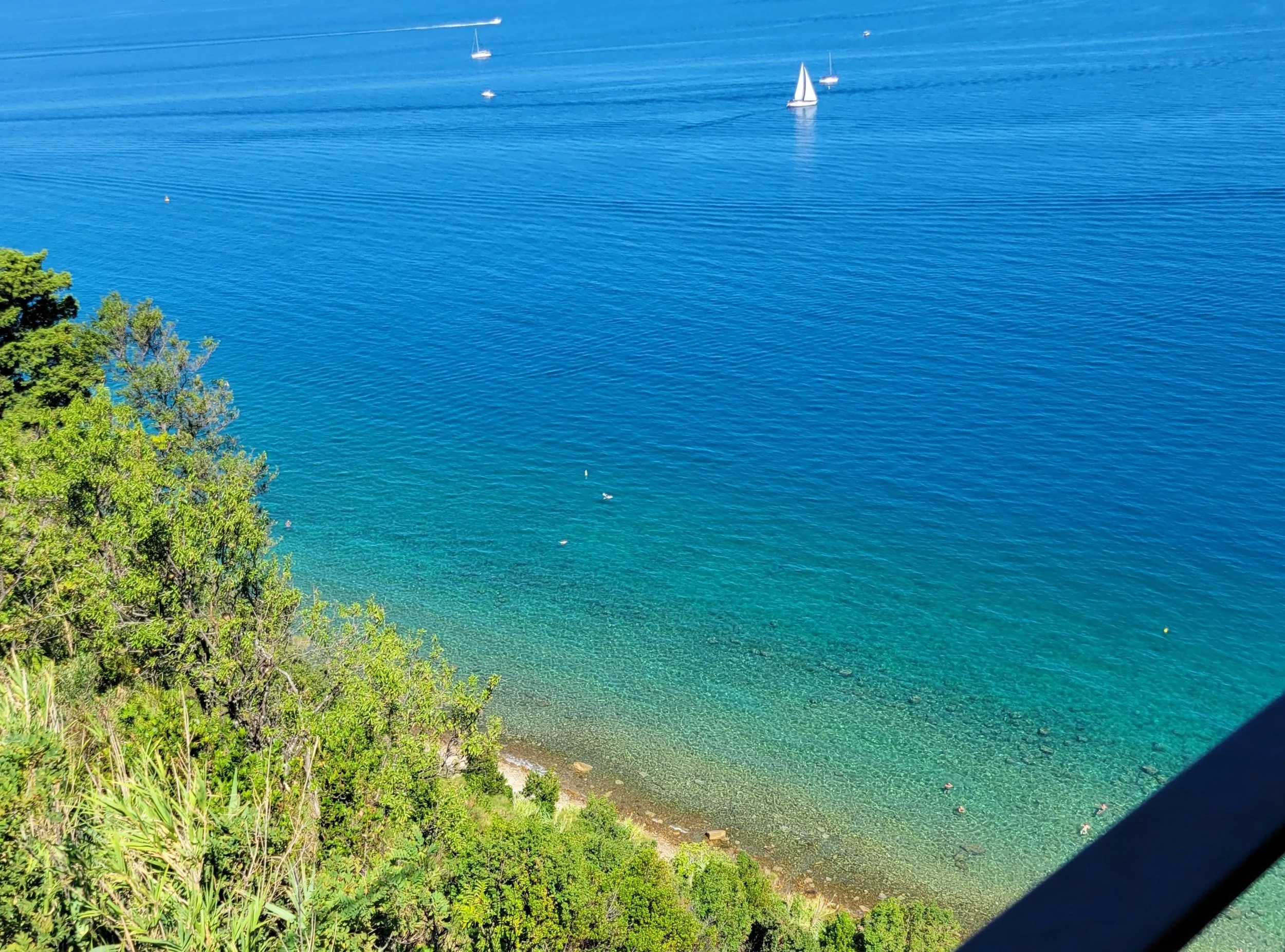 piran slovenia itinerary - swimming in turquoise waters