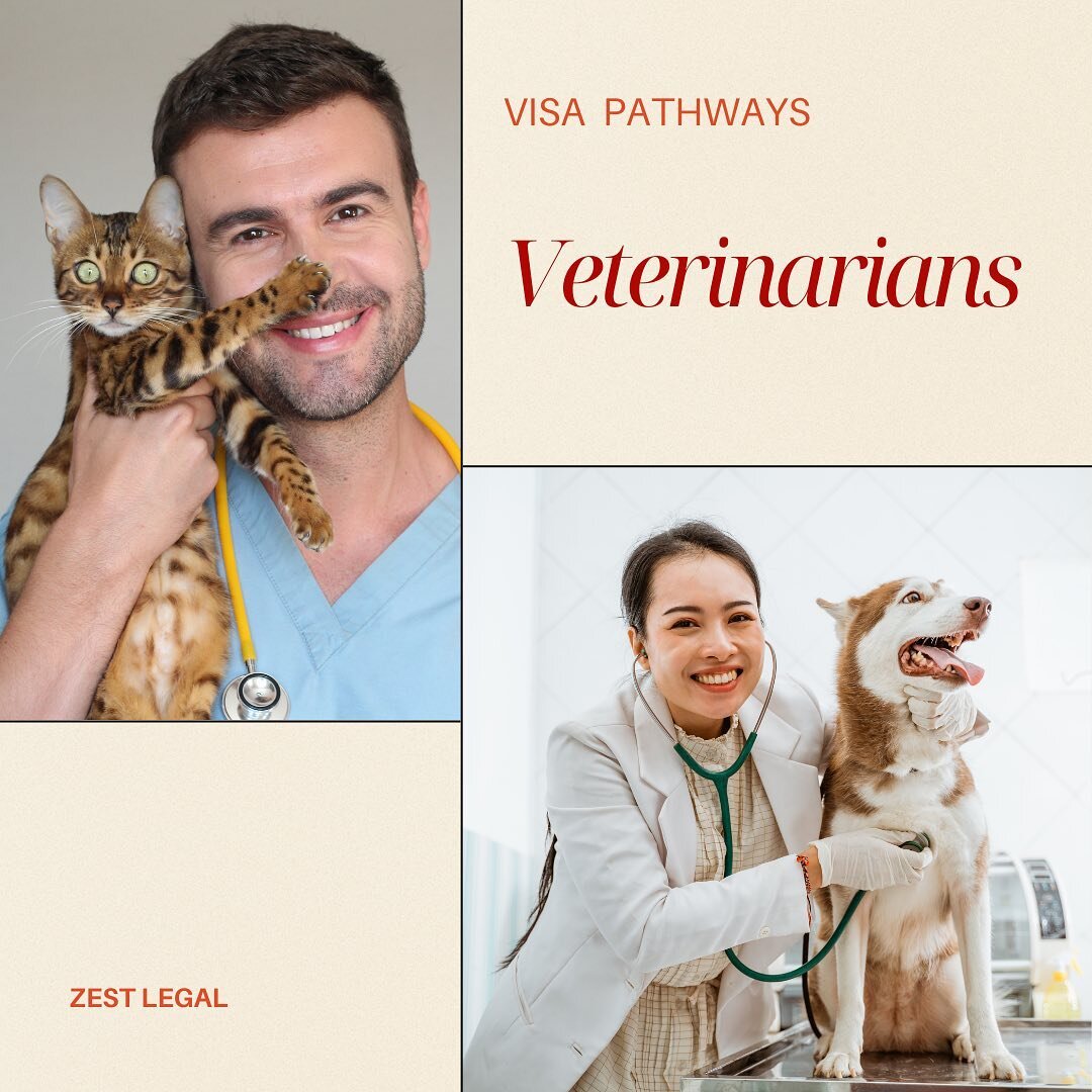 🐱🐶 If you&rsquo;re a vet seeking immigration advice about skilled visa pathways, reach out to our team on hi@zestlegal.com.au or call 1300079743 🧡✈️🌏

DISCLAIMER: This disclaimer applies to all social media posts from Zest Legal. Content in posts