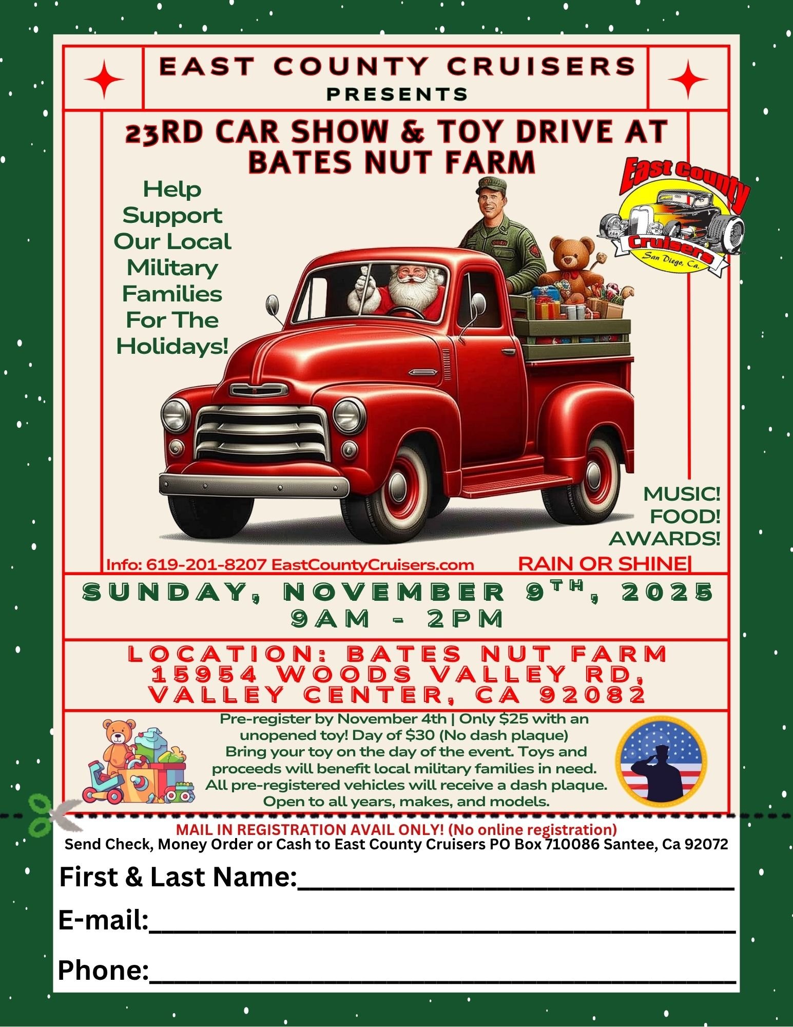 Bates Nut Farm Car Show & Toy Drive 2025