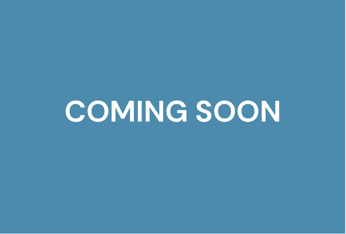 A blue background with the words "COMING SOON" in white, bold text.