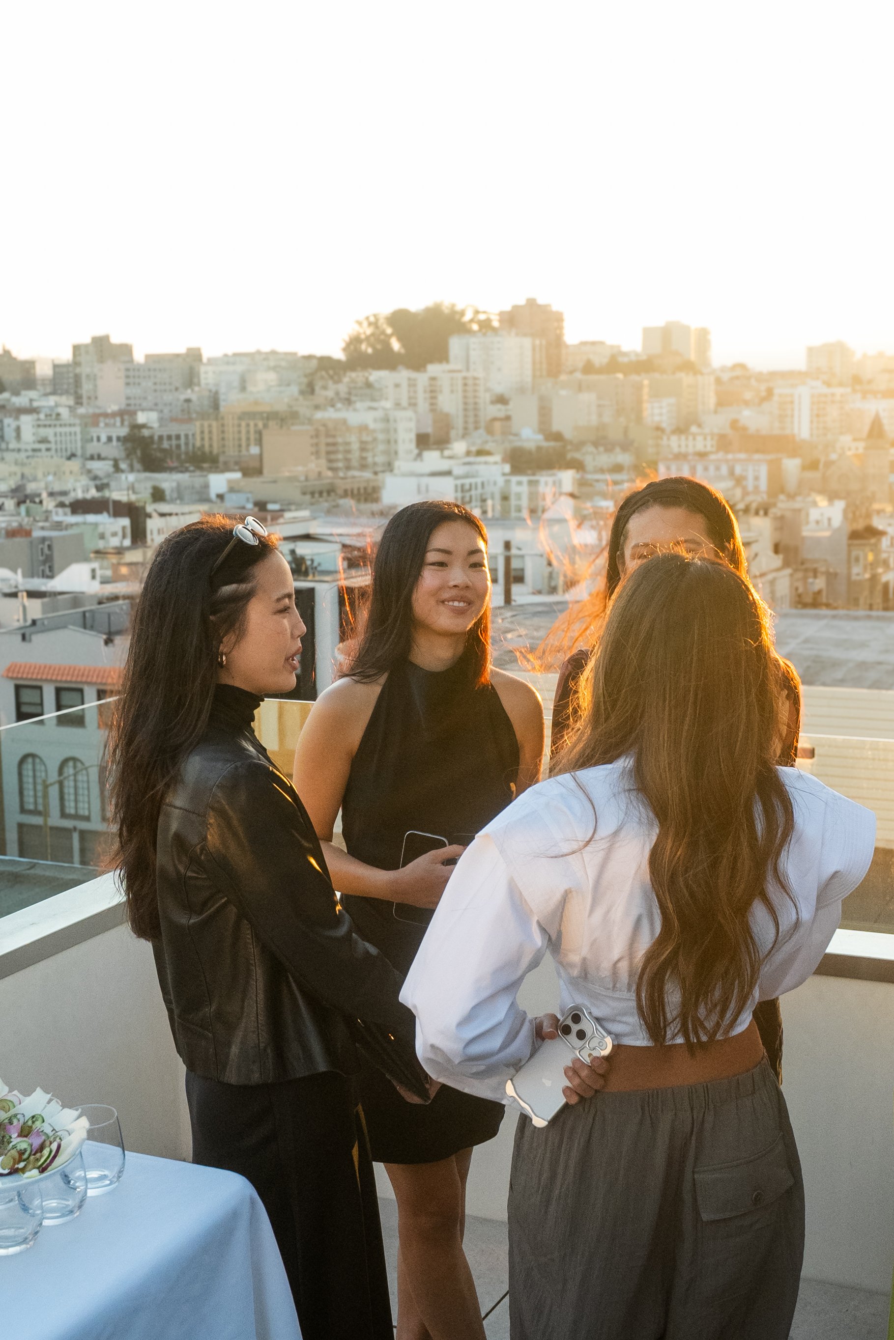 Event photography & short form video for creator networking dinner party in San Francisco Bay Area