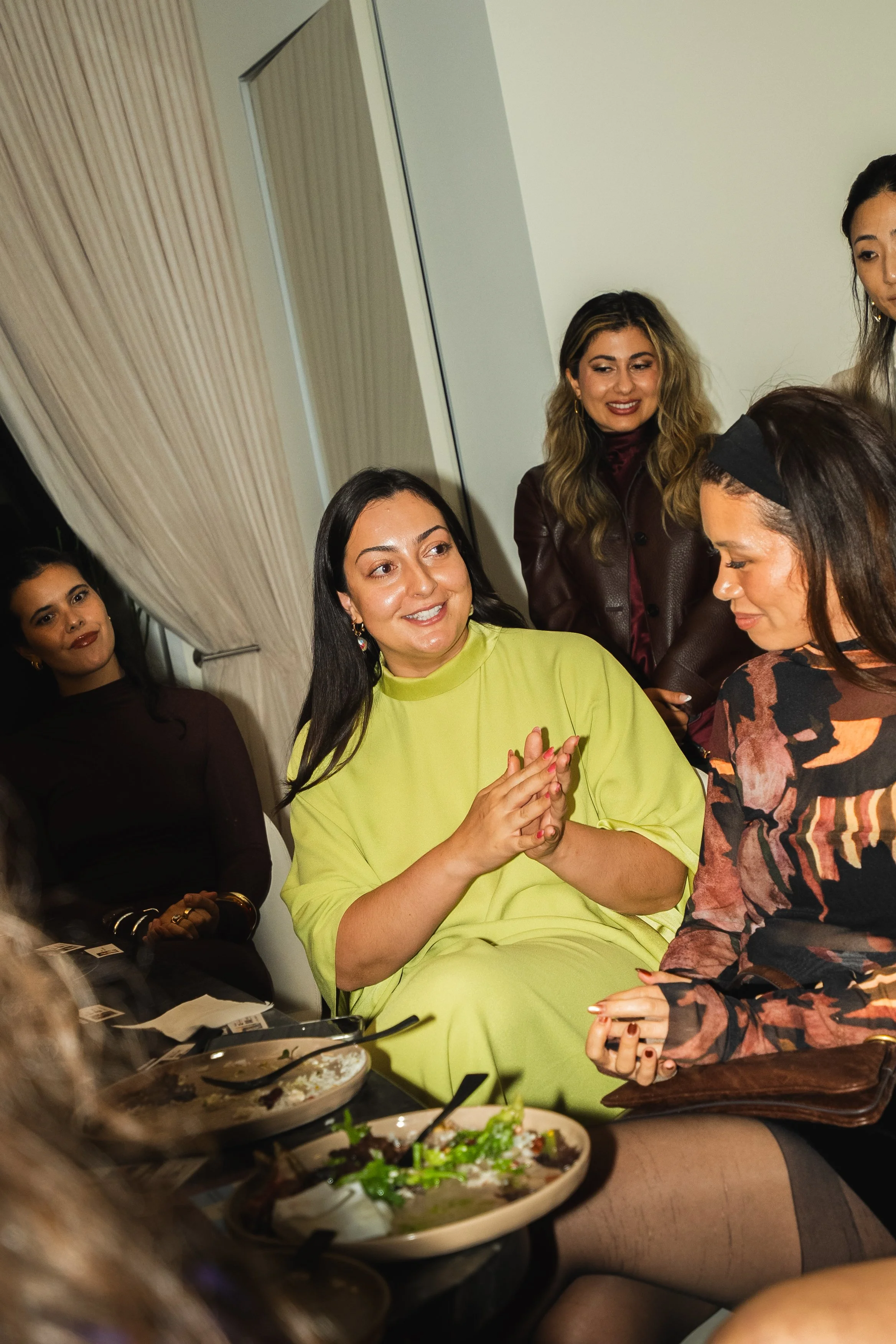 Event photography & short form video for creator networking dinner party in San Francisco Bay Area