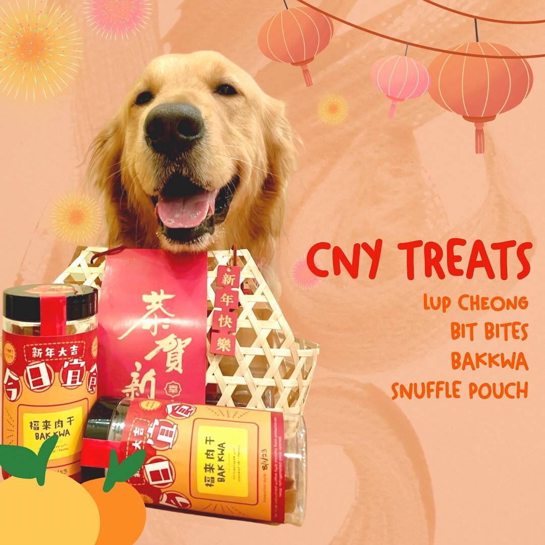 🧧 CNY TREATS INCOMING! 

The first batch of items from @muttstoremy is on its way to us! Fingers cross it gets here pronto so our fur babies can have a festive feast too! 

We have limited Lup Cheong, Bakkwa, Bit Bites, and Snuffle Pouch fr @taming.