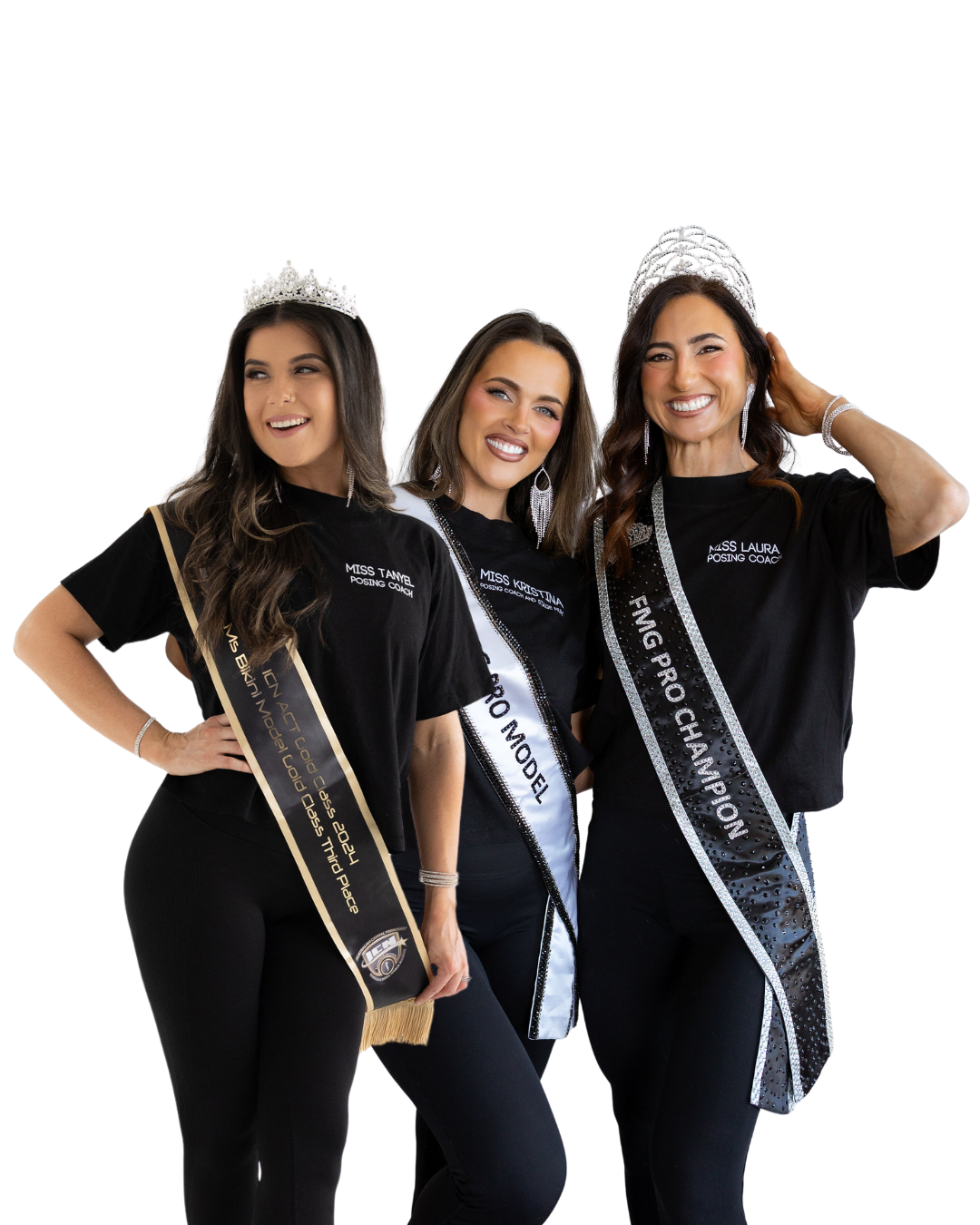 Miss Kristina with The Posing Boutique Coaches Miss Tanyel and Miss Laura