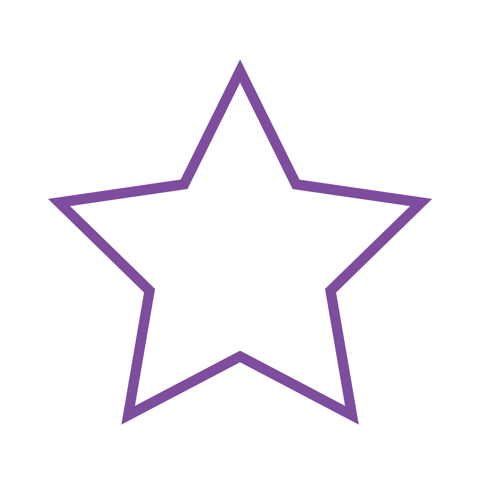 Star icon that represents that The Posing Boutique is a one stop stage shop, and no other posing school is like them.