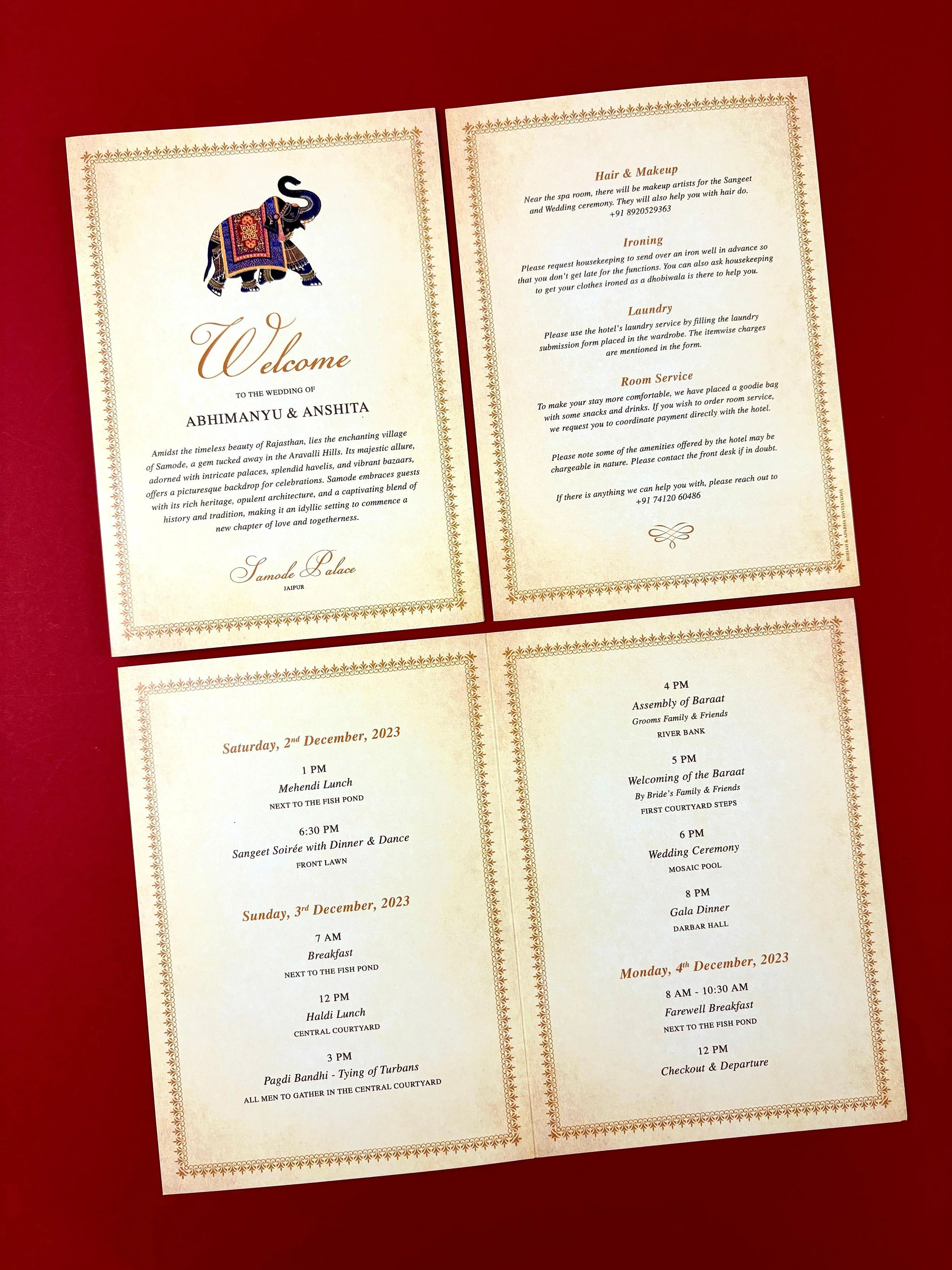 Welcome Note & Itinerary