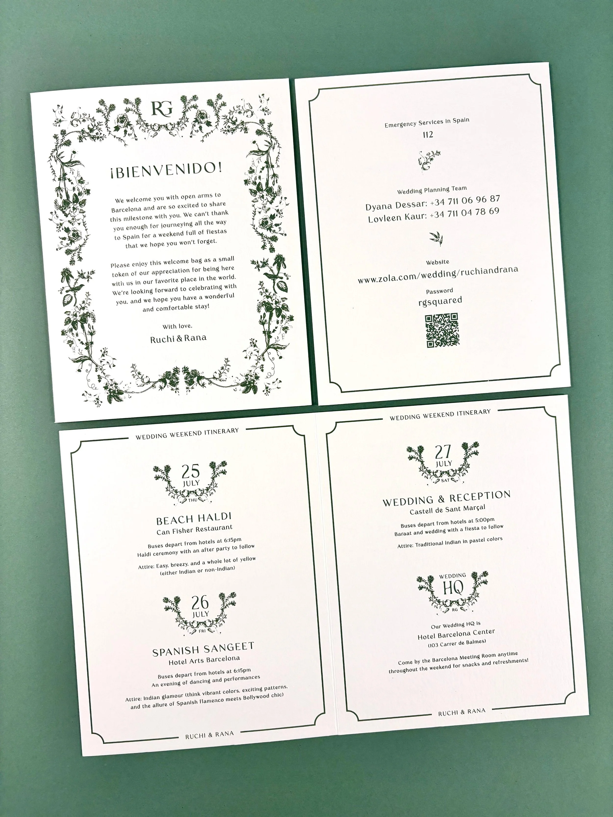 Welcome Note & Itinerary