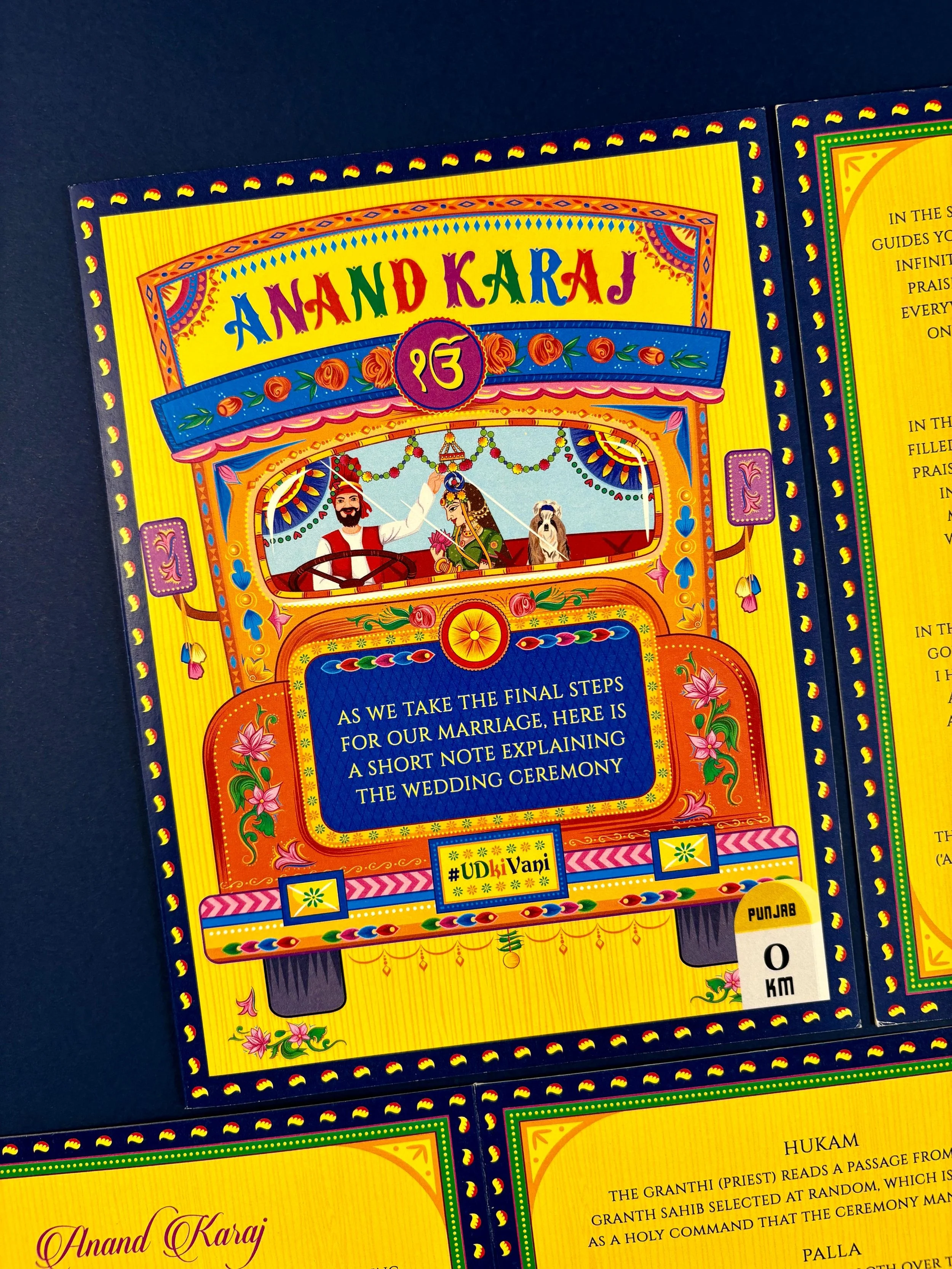 Anand Karaj Ceremony Card