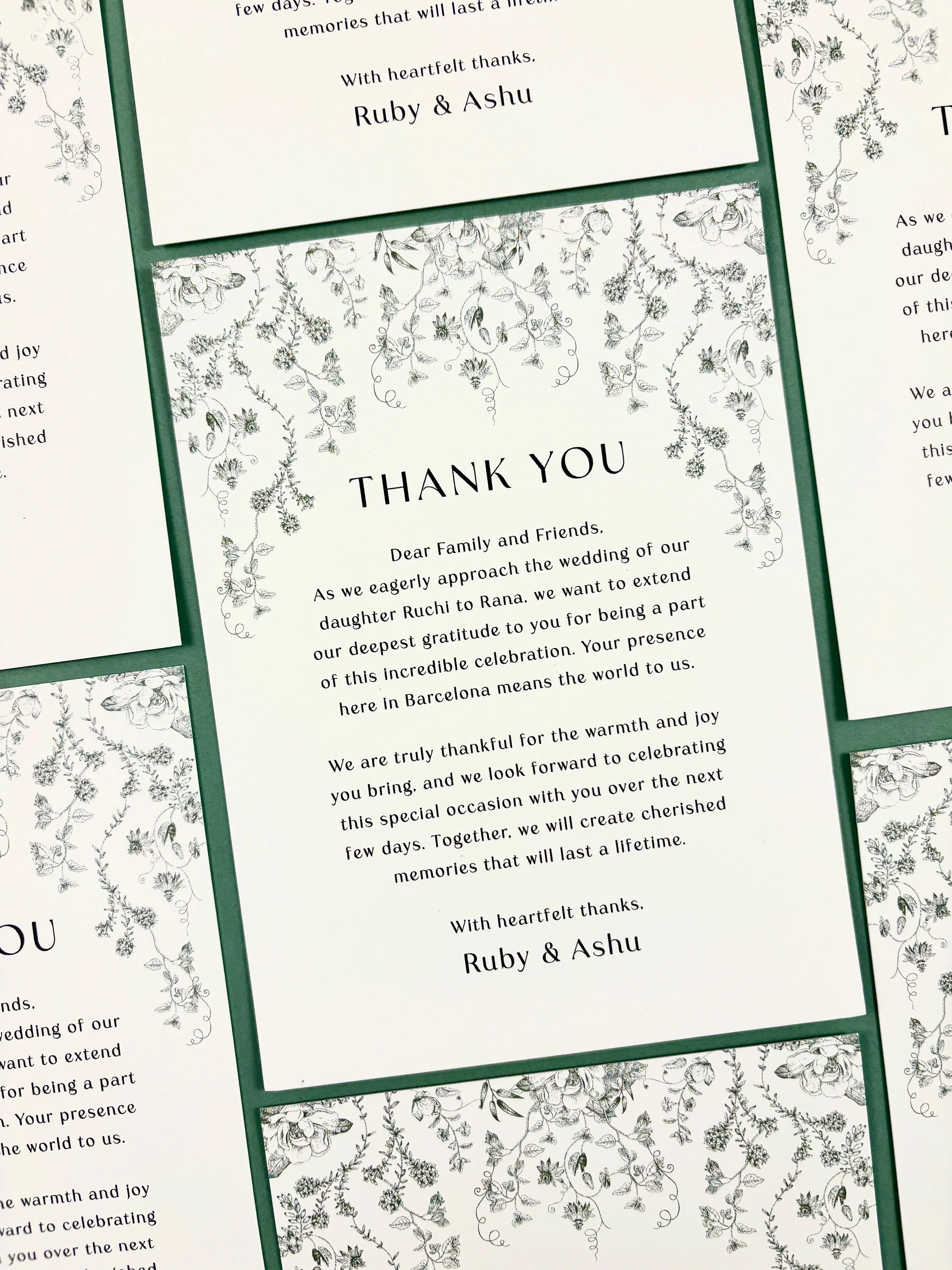 Thank You Note Printed