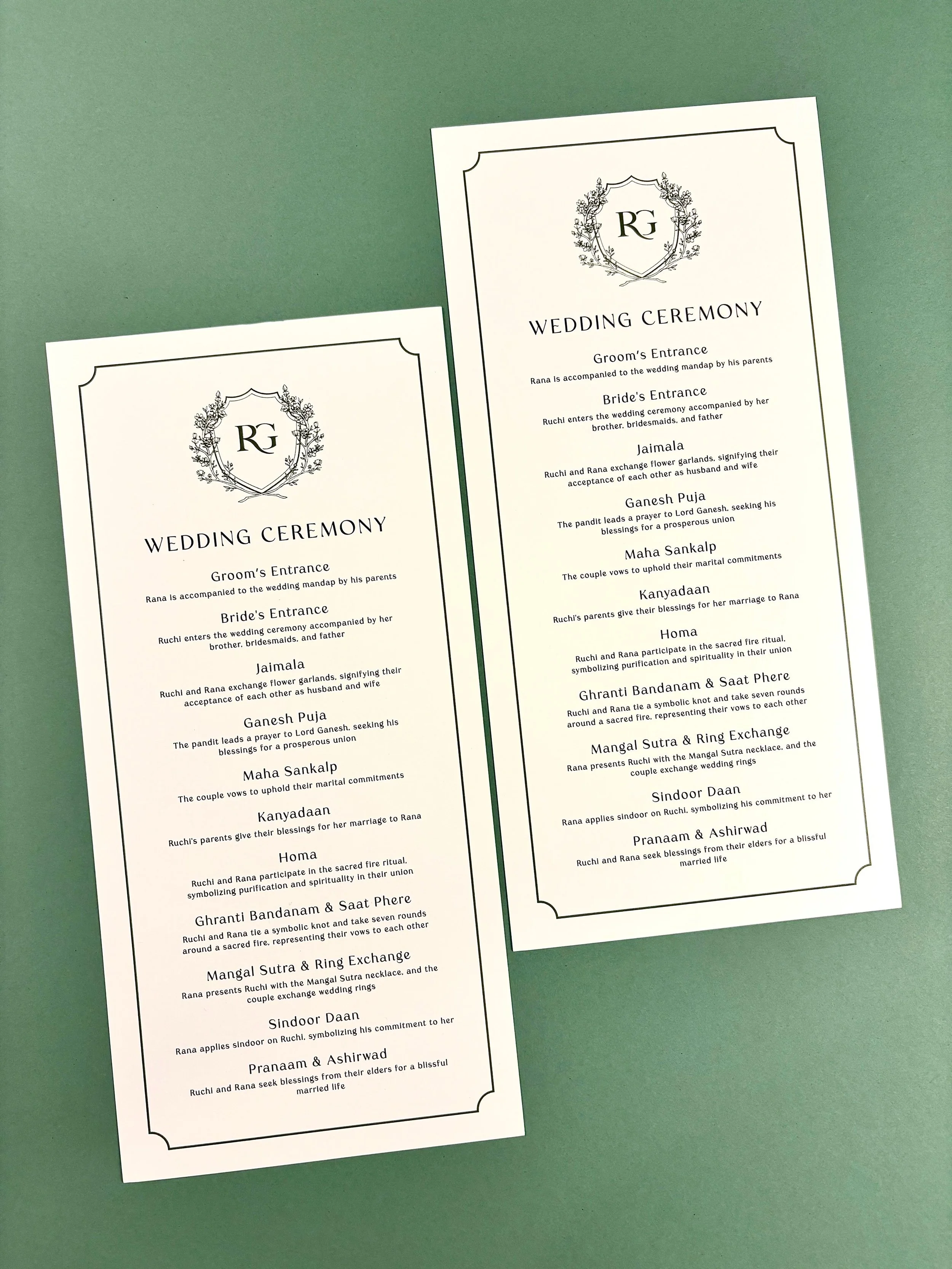 Hindu Wedding Ceremony Card