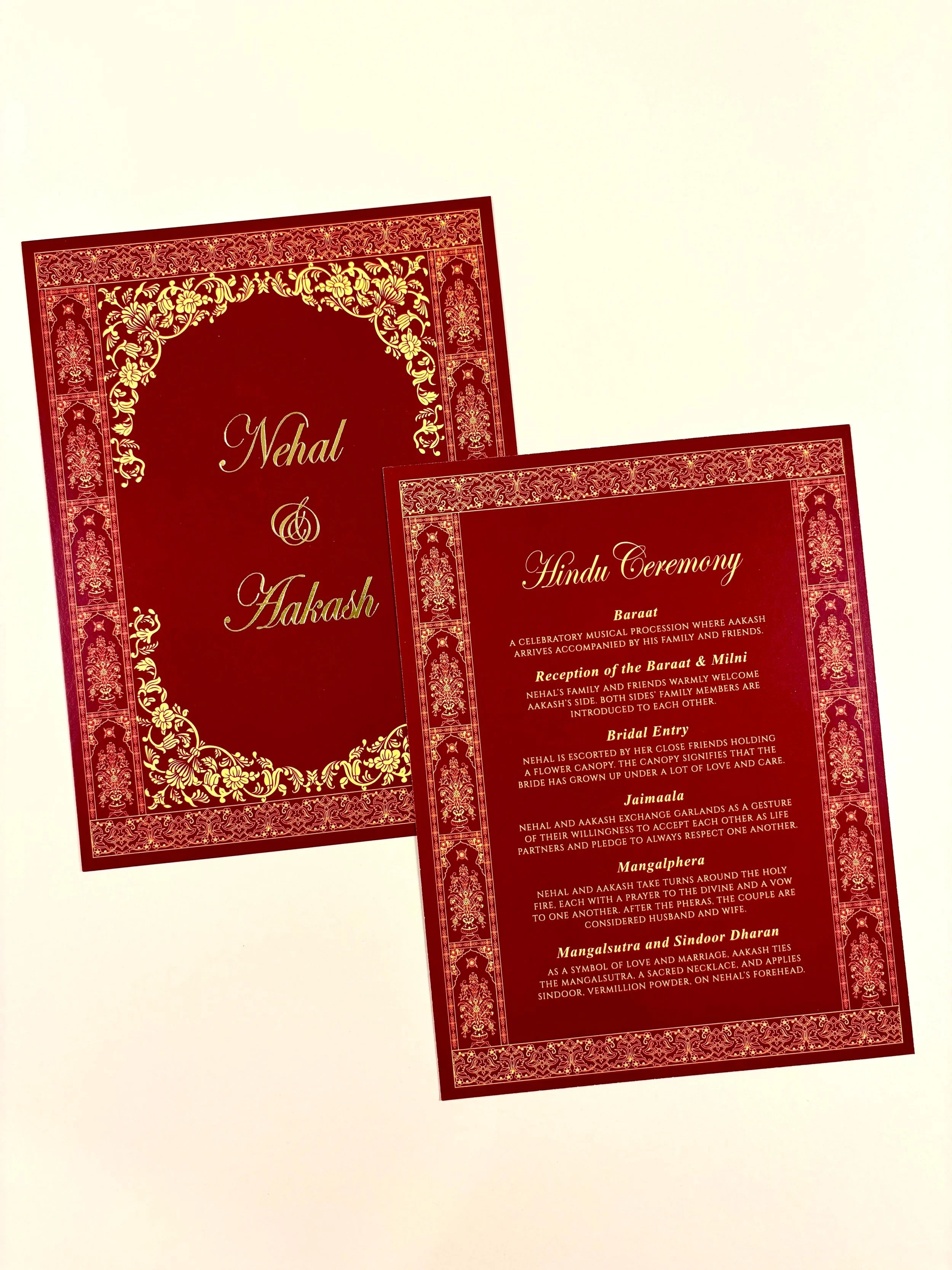 Hindu Ceremony Card