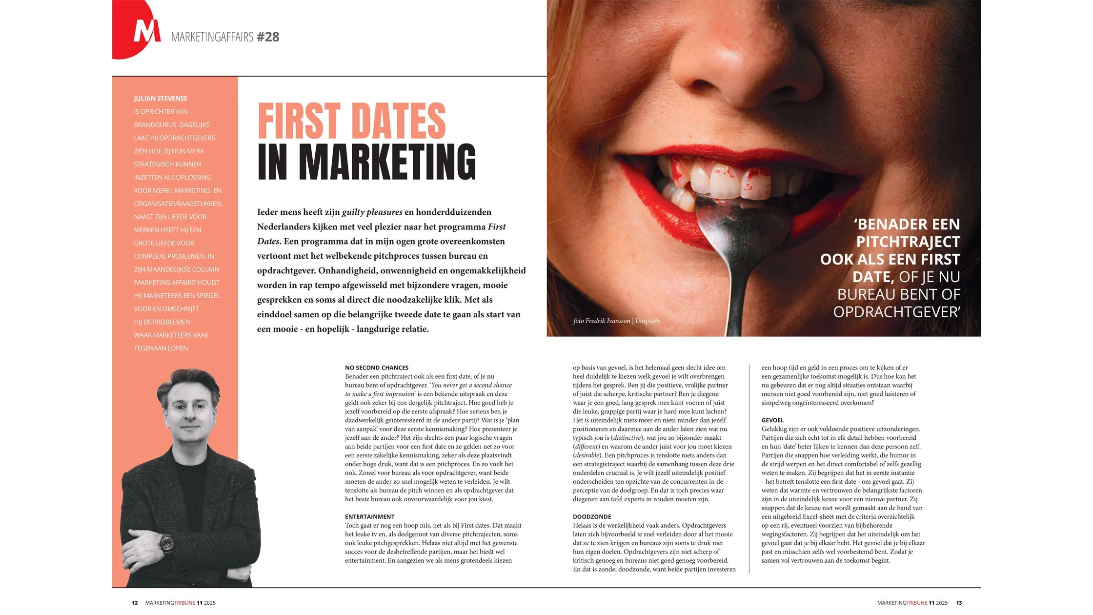 First dates in Marketing