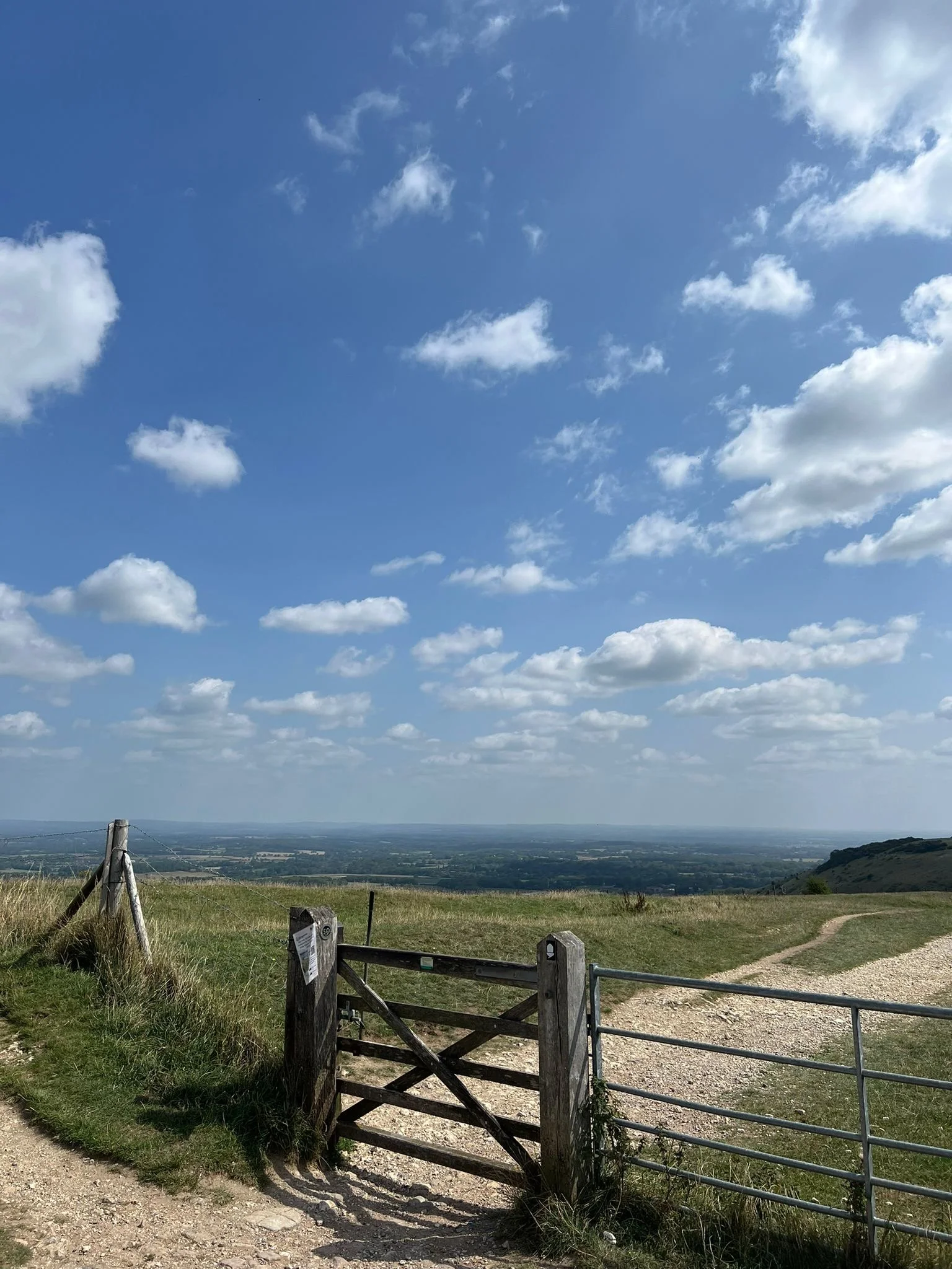 Top of Ditchling Beacon view