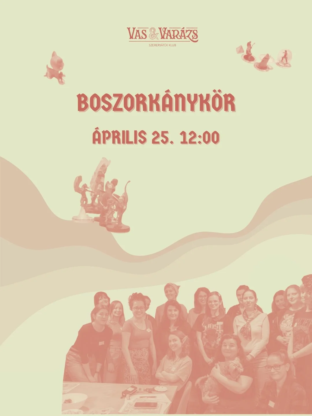 Meg&eacute;rkezett a tavasz &eacute;s vele egy&uuml;tt visszat&eacute;r a Boszork&aacute;nyk&ouml;r rendezv&eacute;ny&uuml;nk is!
ㅤ
&Aacute;prilisban Szilvi, Zs&oacute;fi &eacute;s Dasha v&aacute;rja a h&ouml;lgyeket &eacute;s egy&eacute;b alulreprez