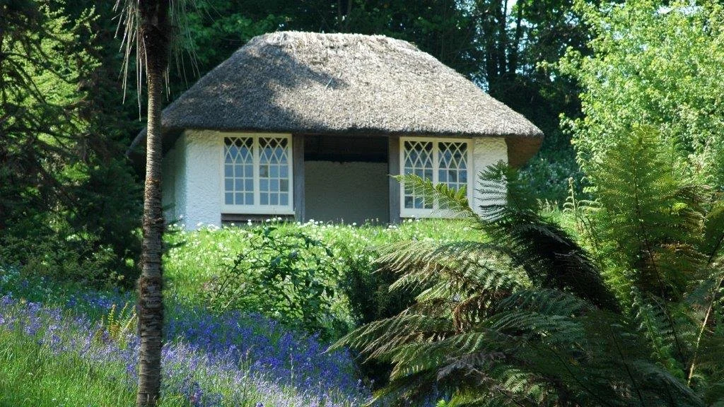 The recreated School Room in one of the valleys of Glendurgan in Cornwall