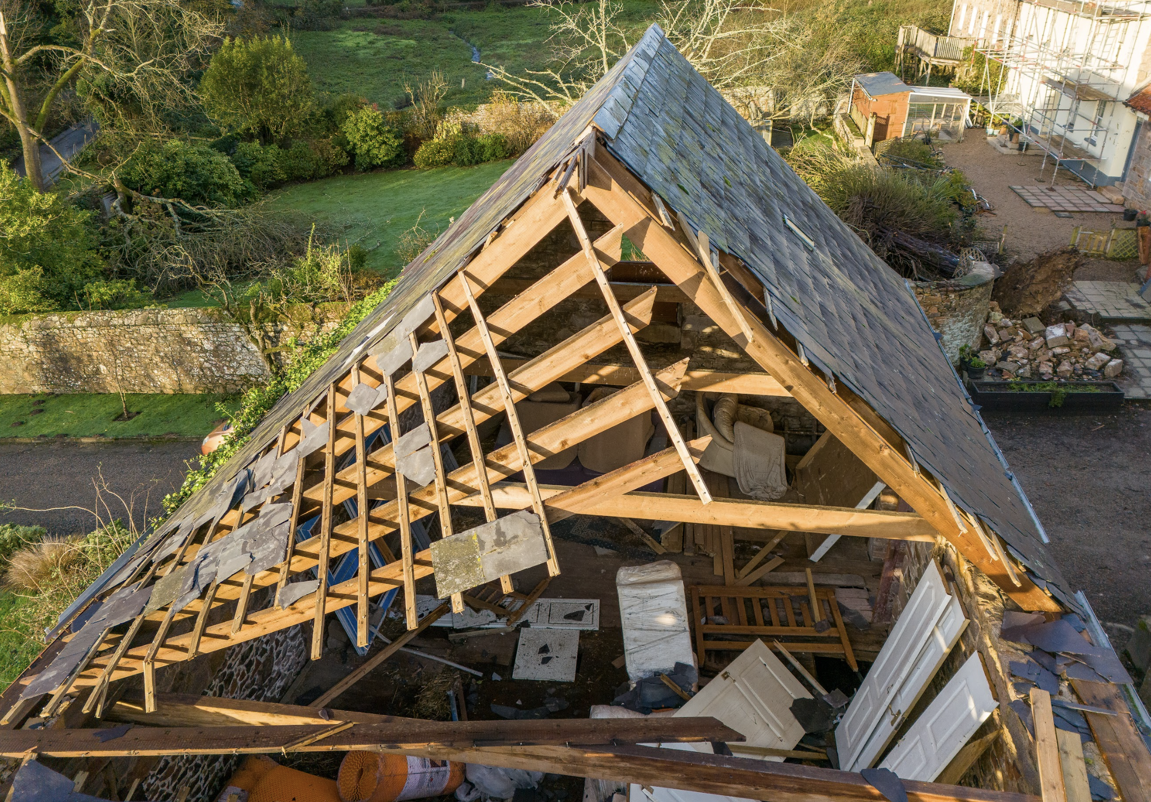 Capture drone roof survey in progress across the Channel Islands