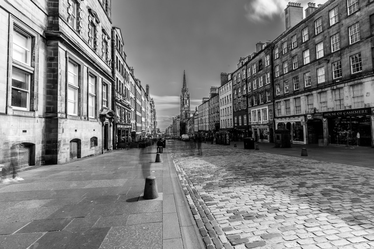 The Royal mile long exposure