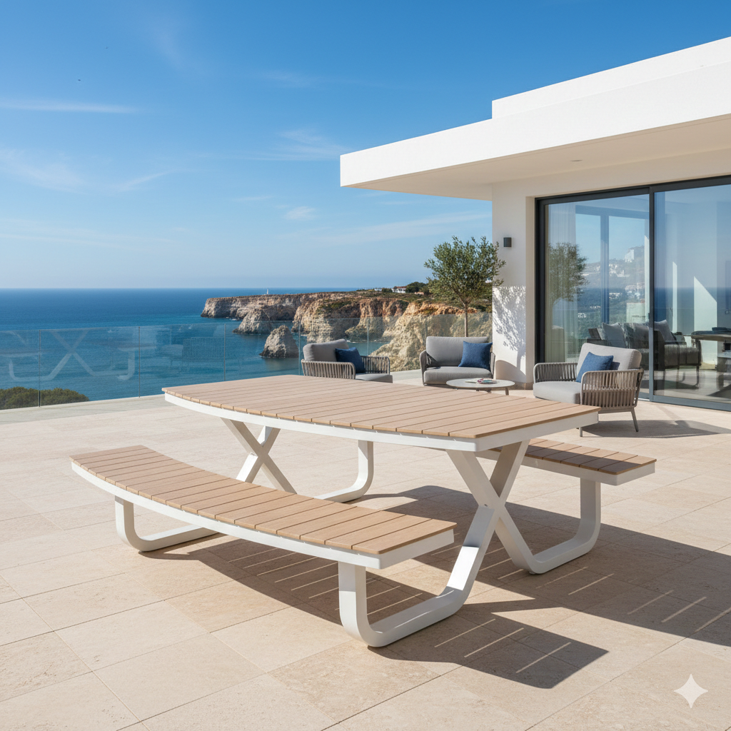 Buddy Aluminum & Polywood Picnic Table