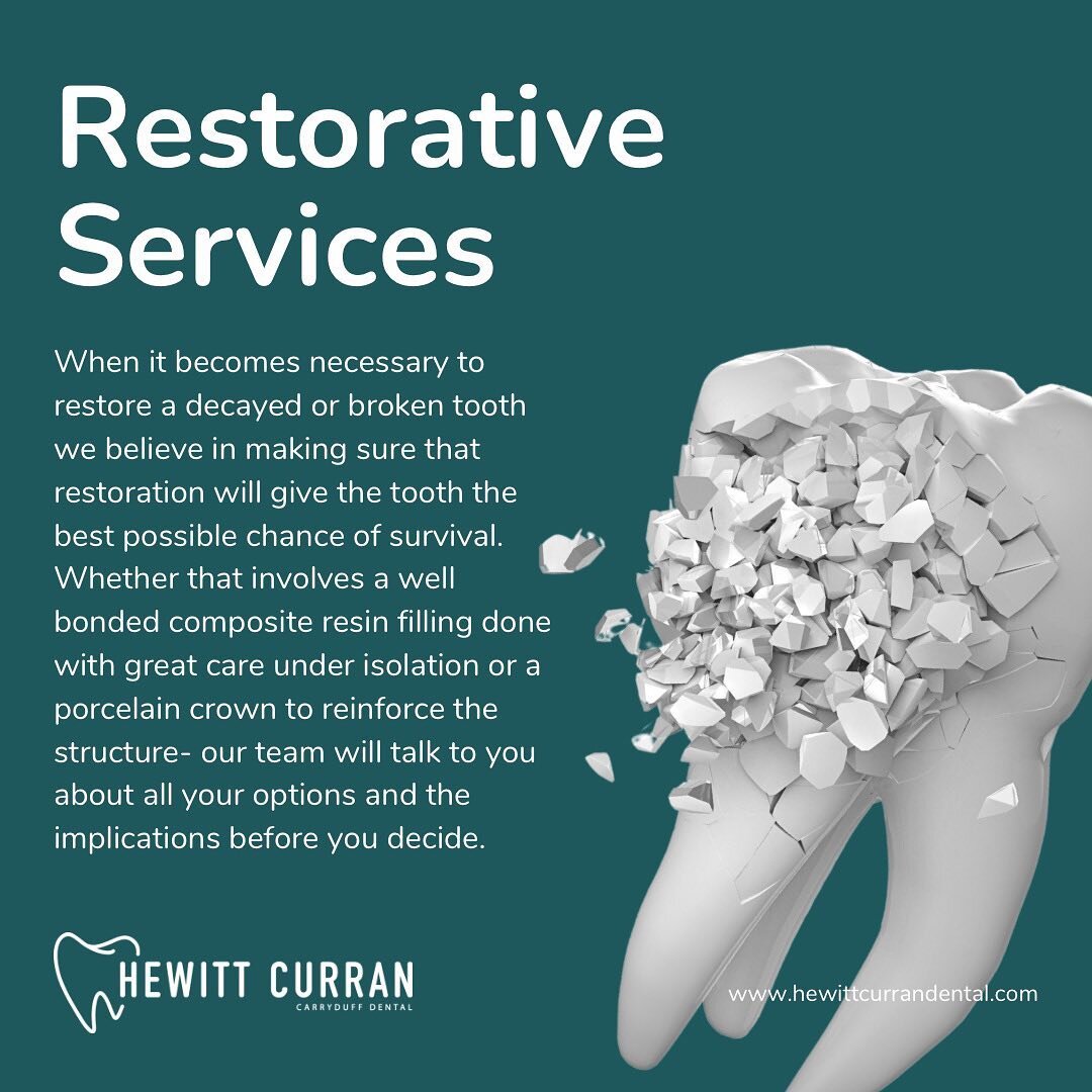 Have you got a chipped, damaged or missing tooth? 🫢🤕

At Hewitt Curran Dental we believe you should be getting the best out of your smiles 🤩

View our website or call and chat about how our restorative services can help you 🙌