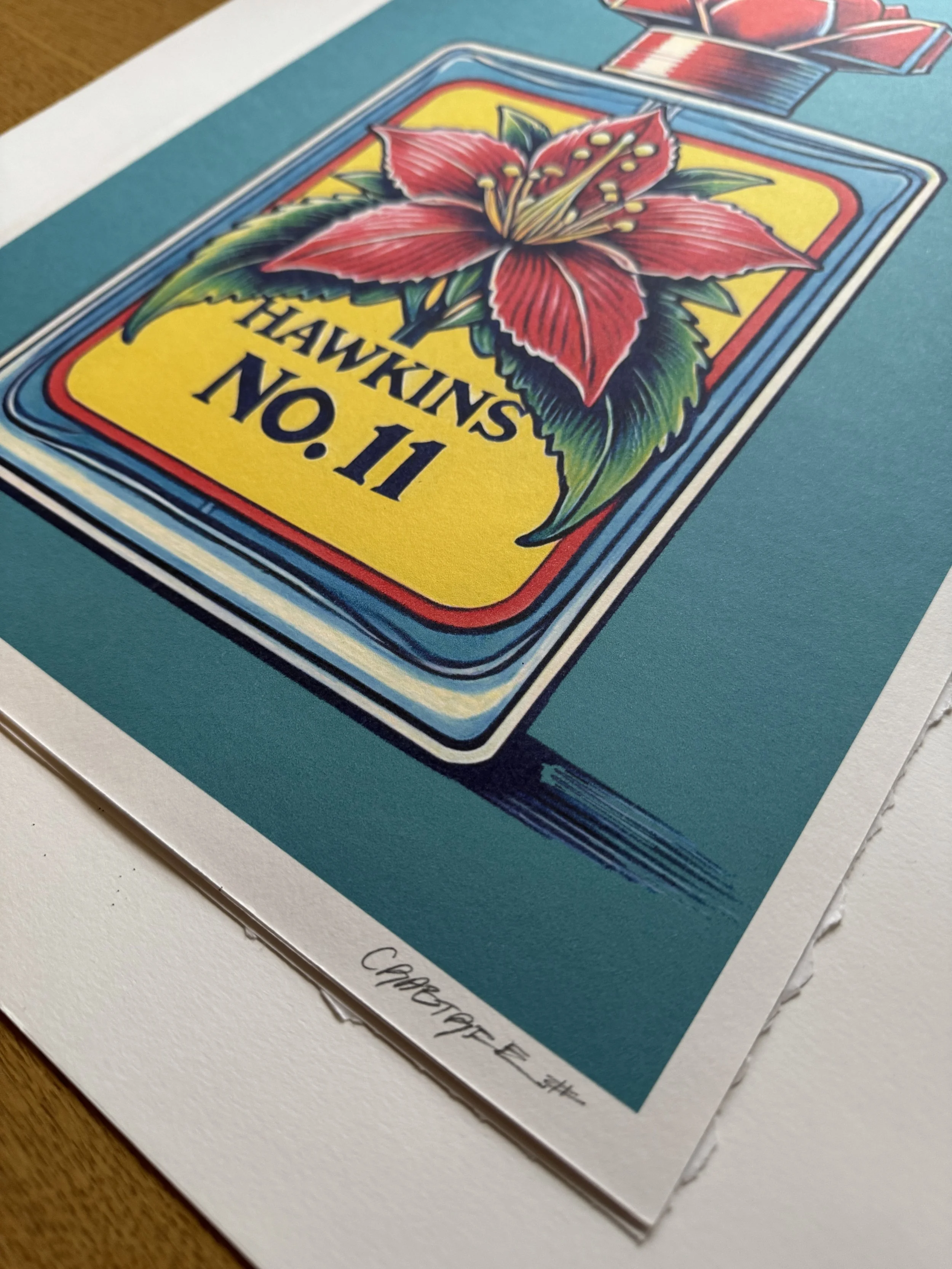 Hawkins art print Stranger Things by Black Core Studios