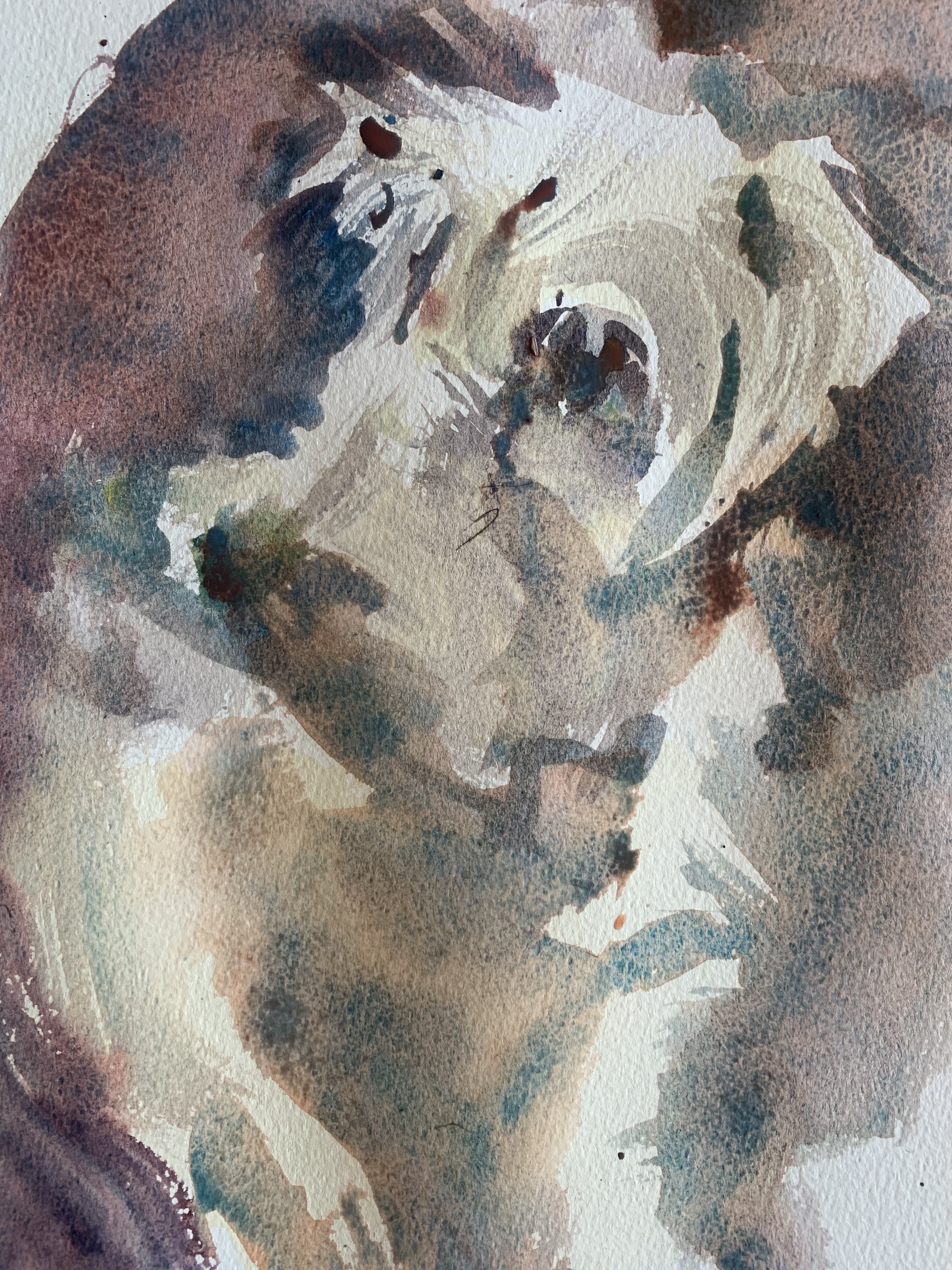 Watercolour of Ronnie £150 A4