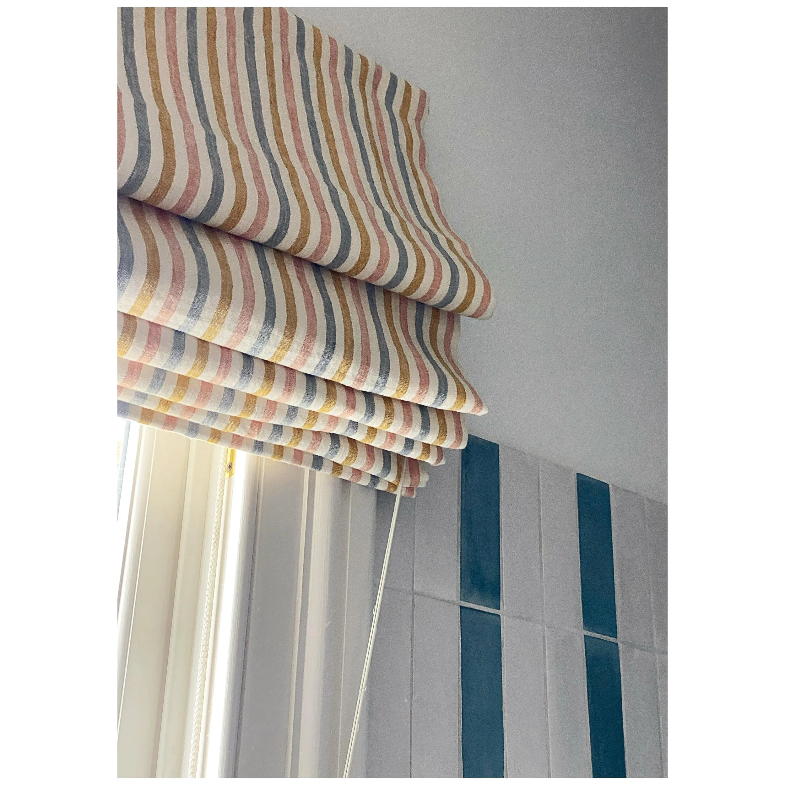 Detail of the gorgeous new Roman blind in the family bathroom at our Camberwell project. 

Interior design: @studiosacreste 
Curtains &amp; blinds: @ellyallencurtainsandblinds 

#interiordesign #interiors #interiorstyling #interior #interiordesignlon
