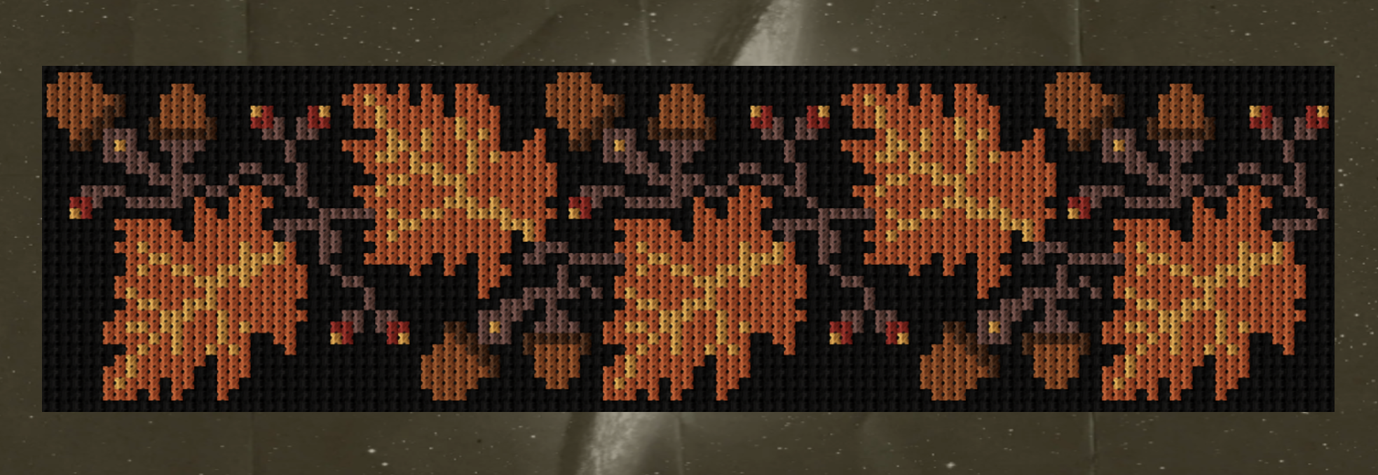 "Cherkasy Harvest" Ukrainian Folk Cross Stitch Pattern