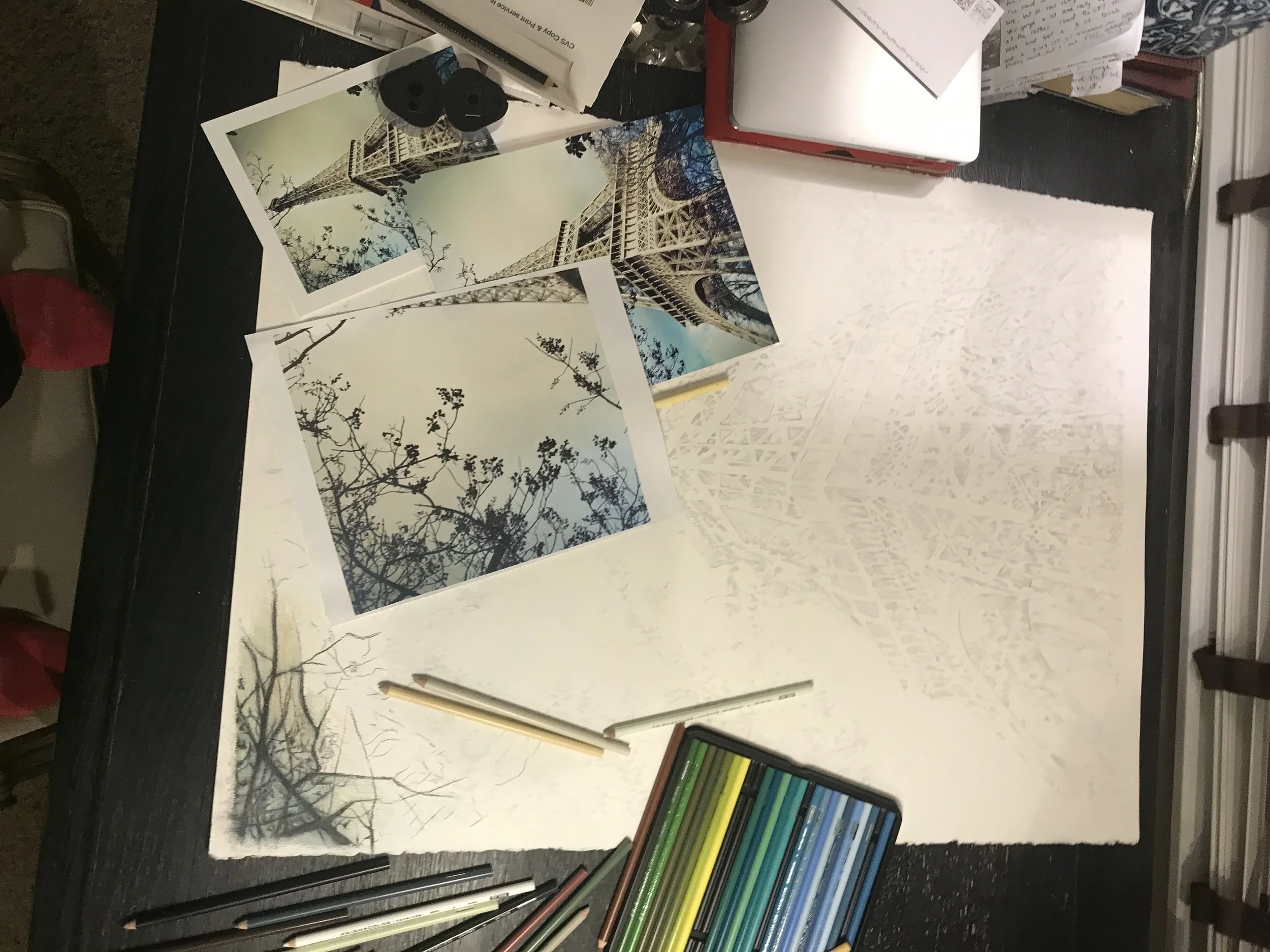 DOCUMENTING THE PROCESS:
2019 PRIVATE COMMISSION
Eiffel Tower, Paris