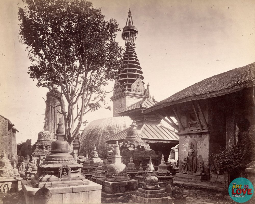 Swayambhunath Temple in 1894