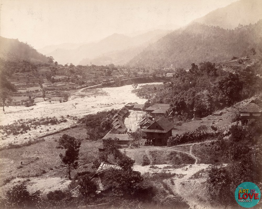Rural Nepali village 1894