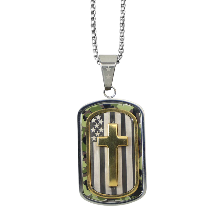 Hold Fast Necklace: Camo Cross Flag — Symonds Flags and Poles | Handcrafted  in the USA