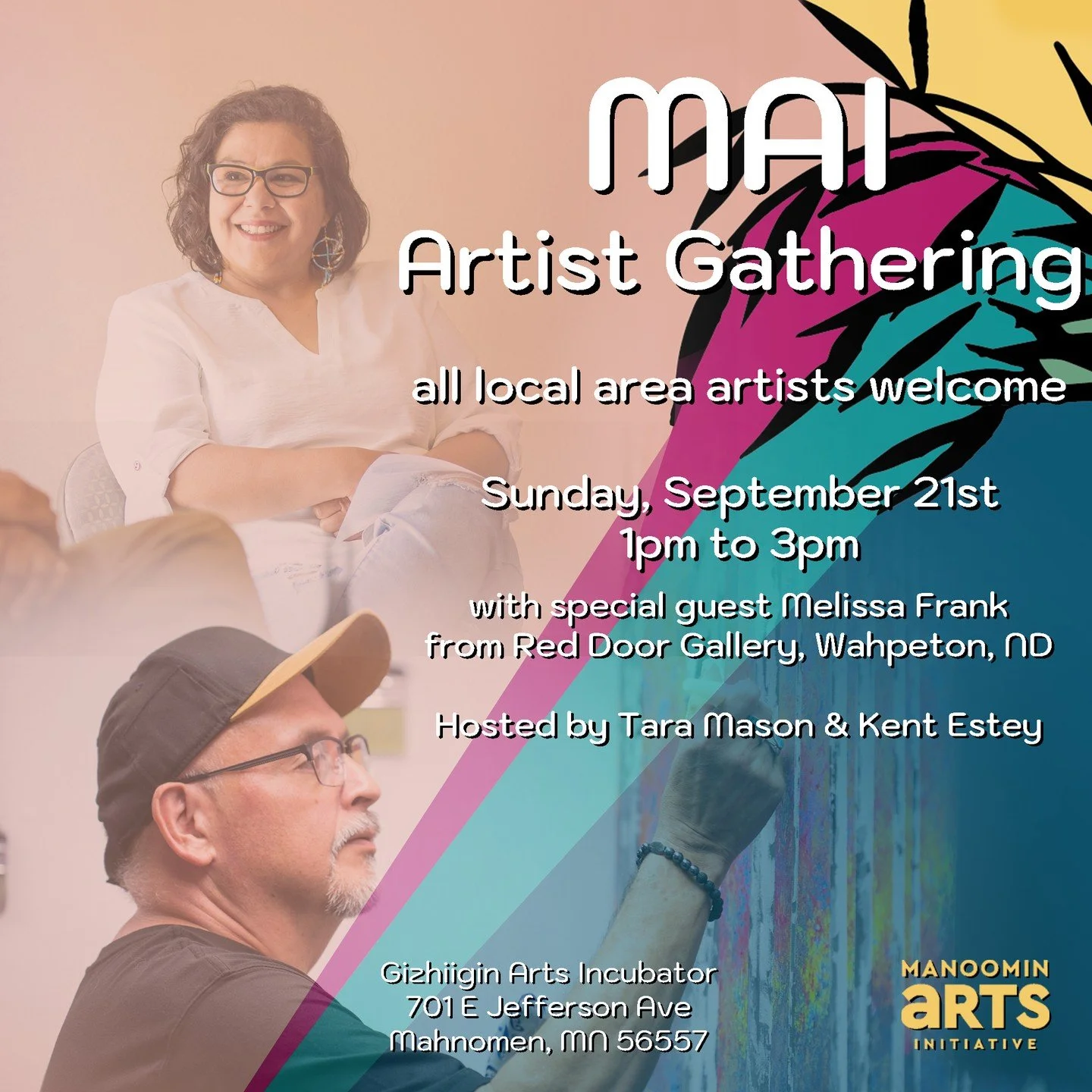 September 21st we will be gathering for an informational session with Melissa Frank from the Red Door Gallery in Wahpeton, North Dakota.  We&rsquo;re excited for to have the opportunity to for artists with ties to the reservation (Native and Non-Nati