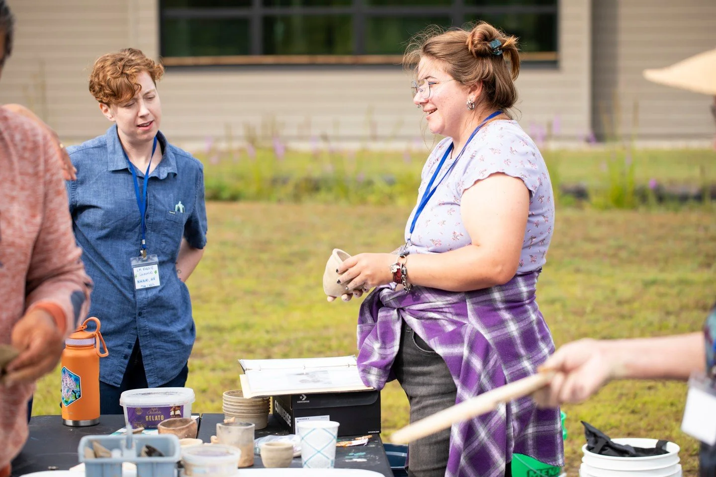 Artist Spotlight: Eliza Klarer

Eliza works in a broad spectrum of mediums: woodland pottery, painting, blanket making, multi media, ceramics, painting, textiles and bookmaking. 

Eliza has been involved in many capacities with Manoomin Arts Initiati