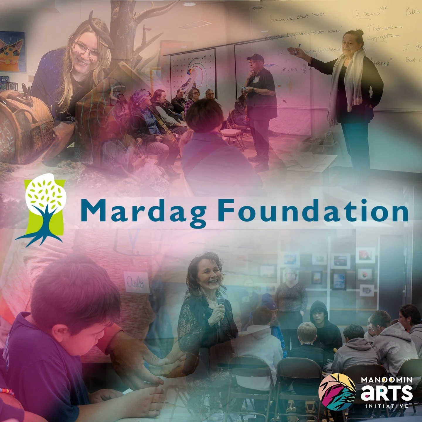 We are so thankful to our wonderful collaborators and granters.  Organizations like the Mardag Foundation help to make our world spin round.  Thank you Mardag for supporting a more vibrant arts future for our community. 

Through the support of found